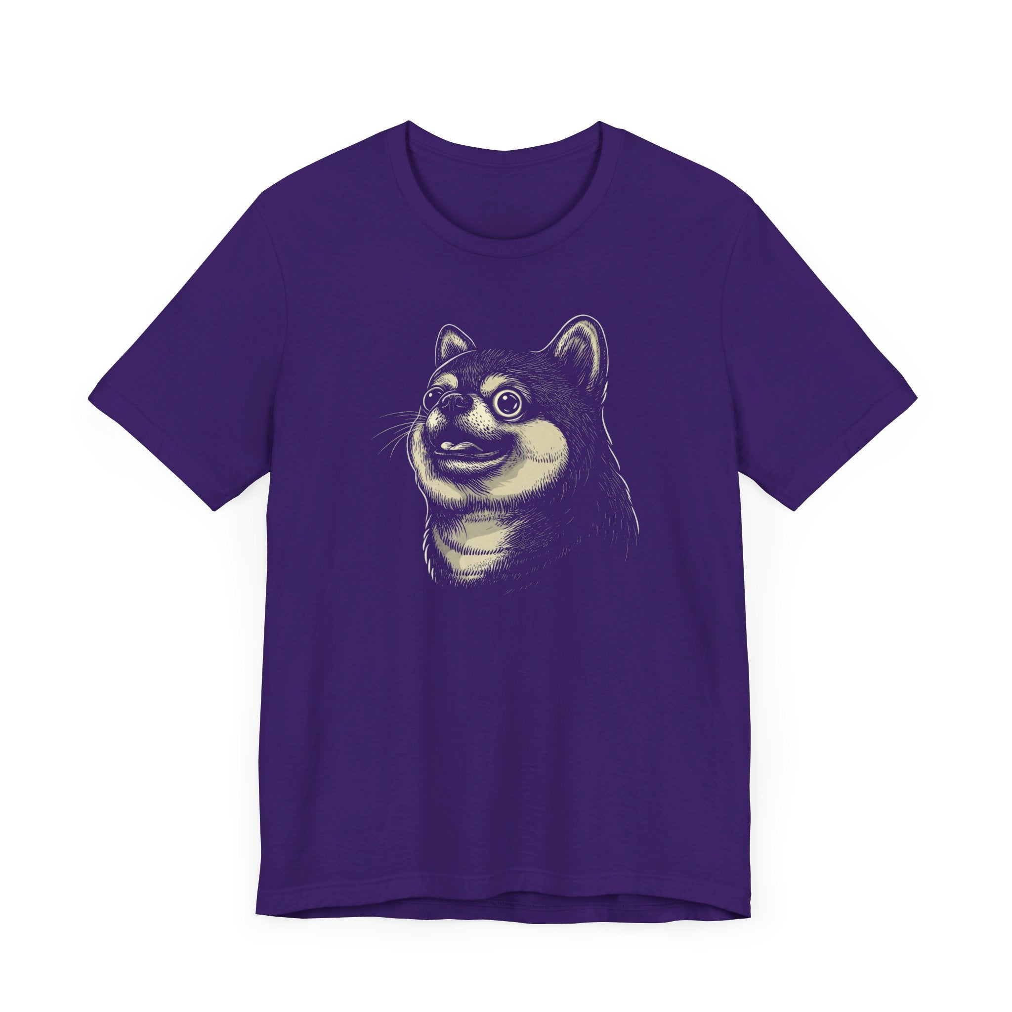 Quirky Shiba Inu Face T-Shirt