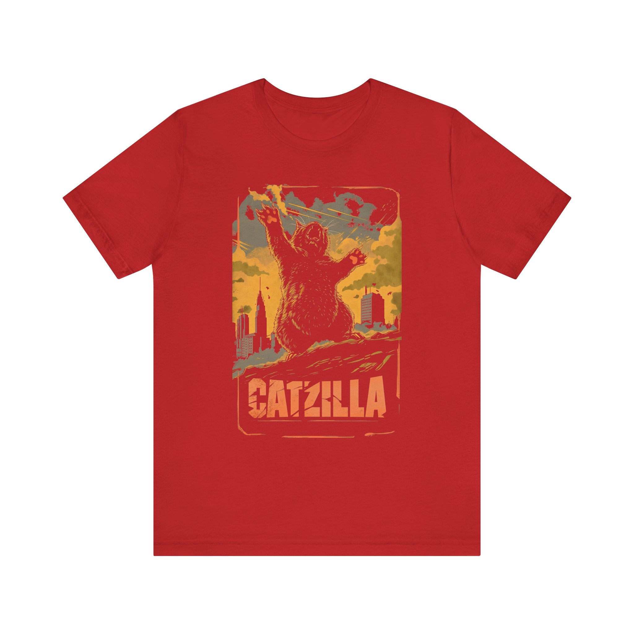 Catzilla Rise T-Shirt Epic Cat Monster Design