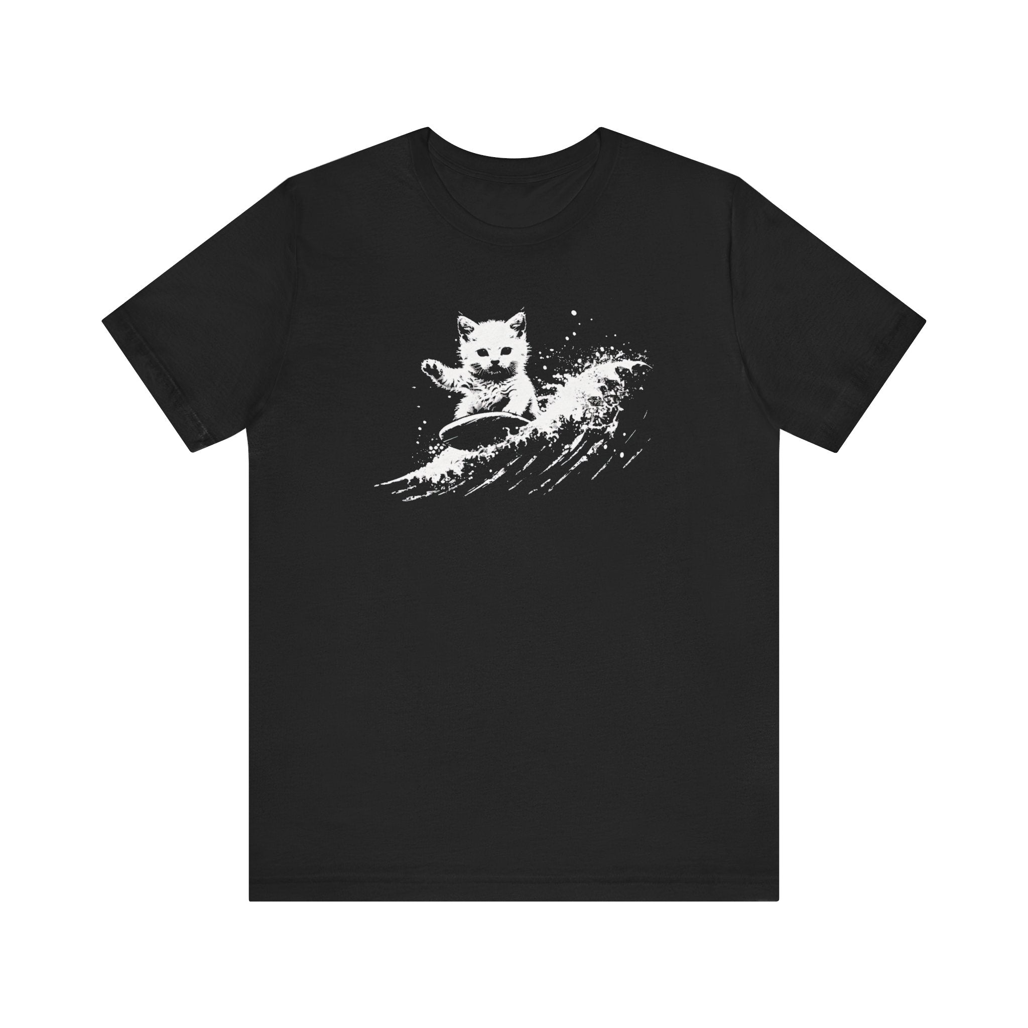 Surfing Cat on Wave T-Shirt