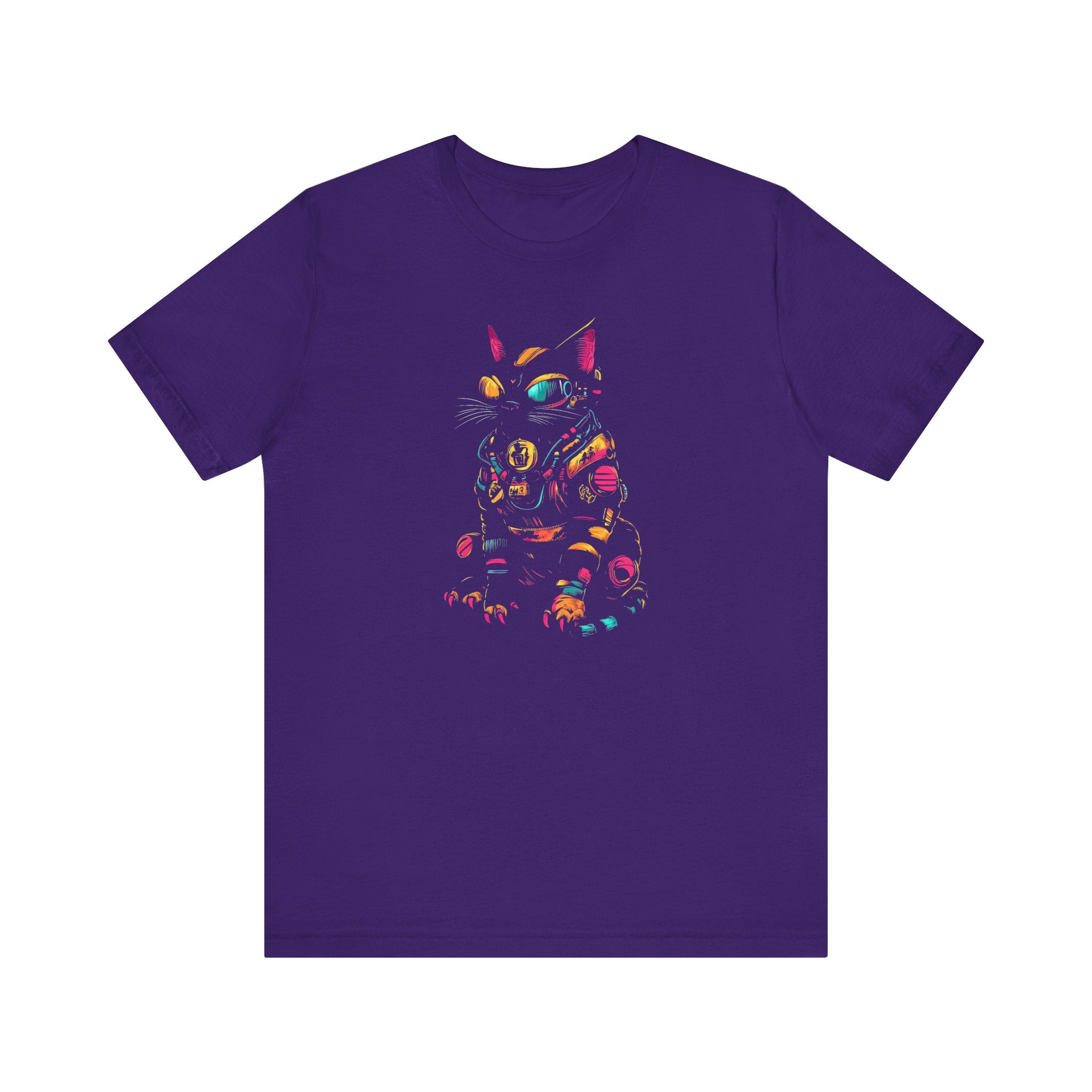 Neon Cyber Cat T-Shirt