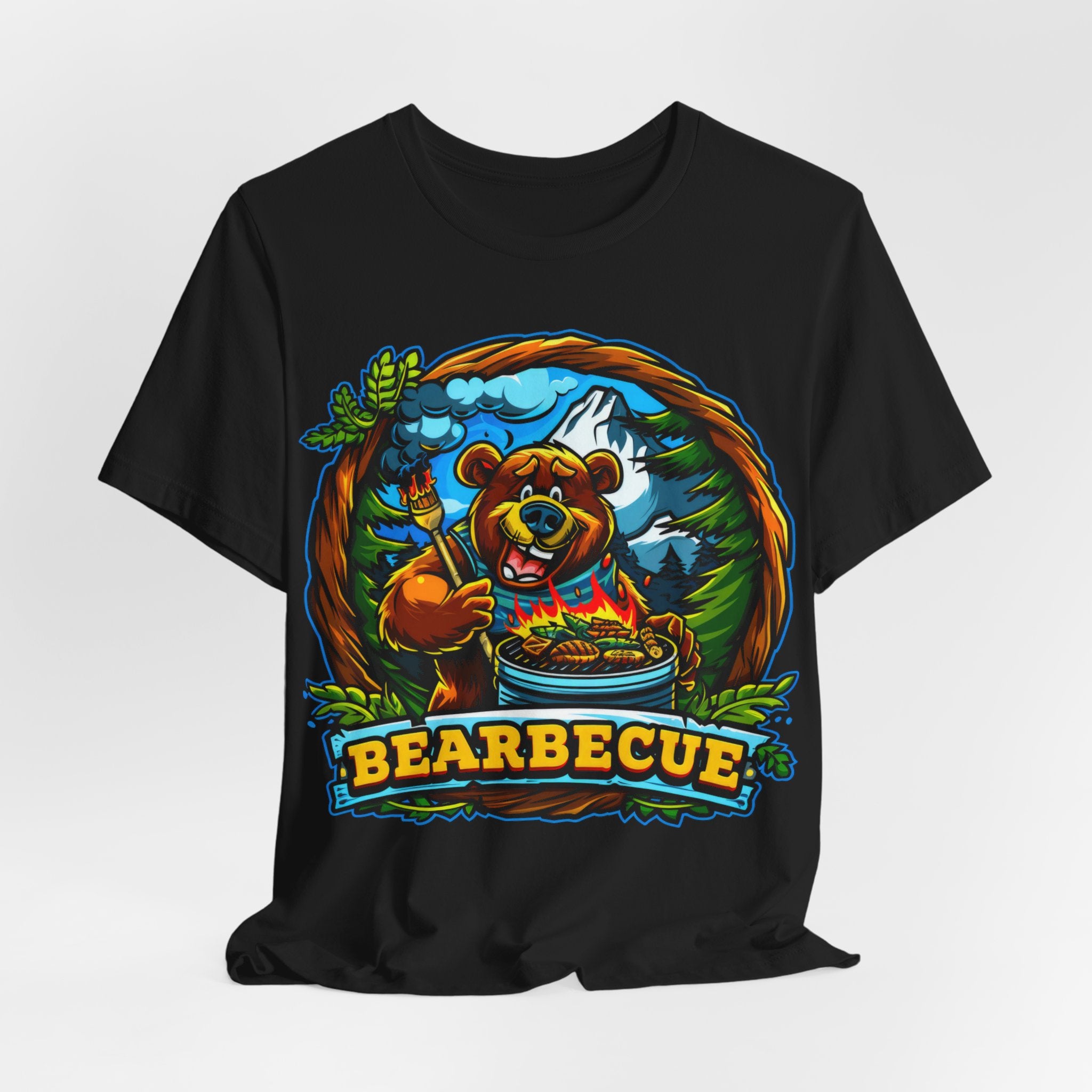 Bearbecue T-Shirt Funny BBQ Bear Lover Tee
