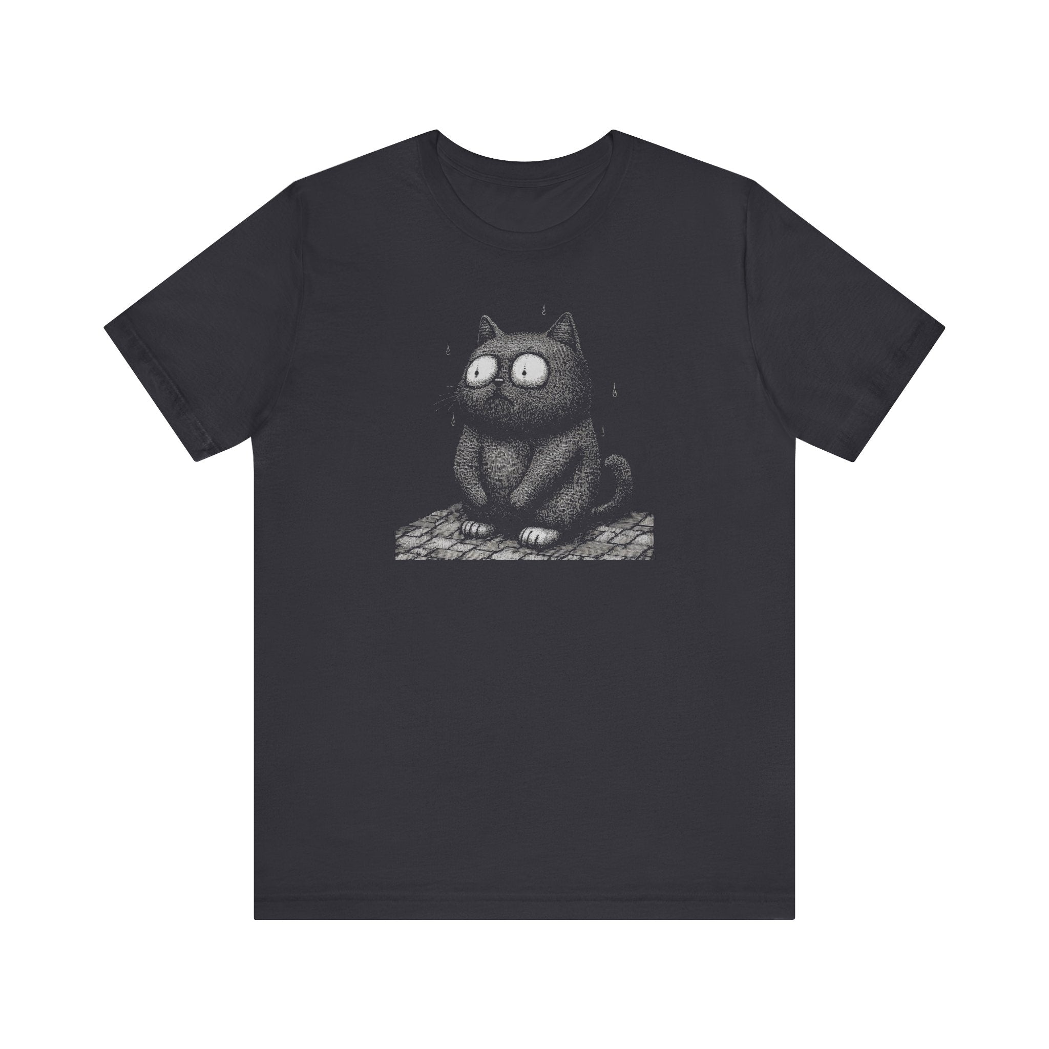 Nervous Black Cat T-Shirt