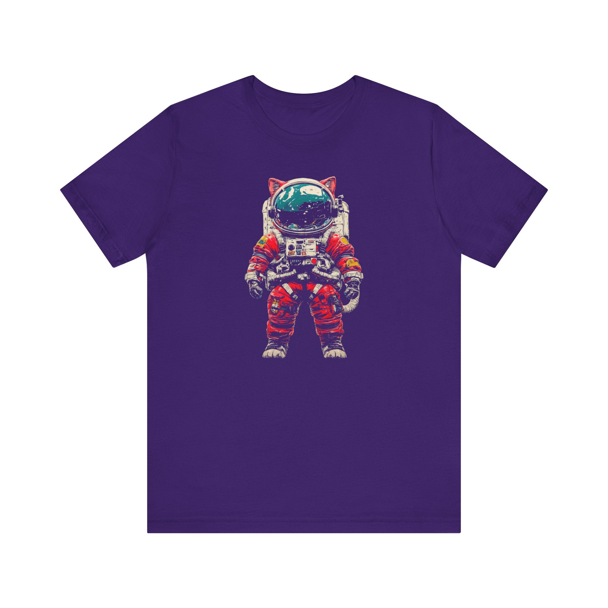 Helmeted Cat Astronaut Graphic Tee