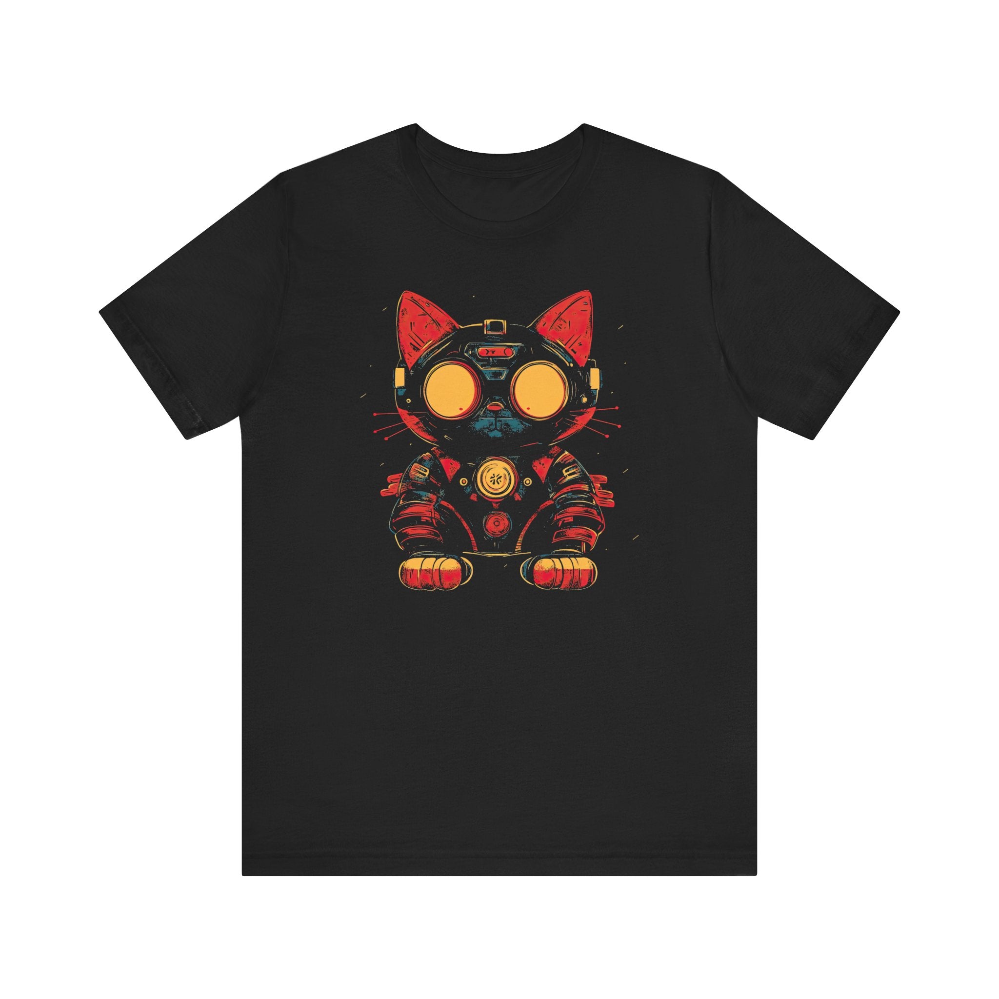 Neon Tech Cat T-Shirt