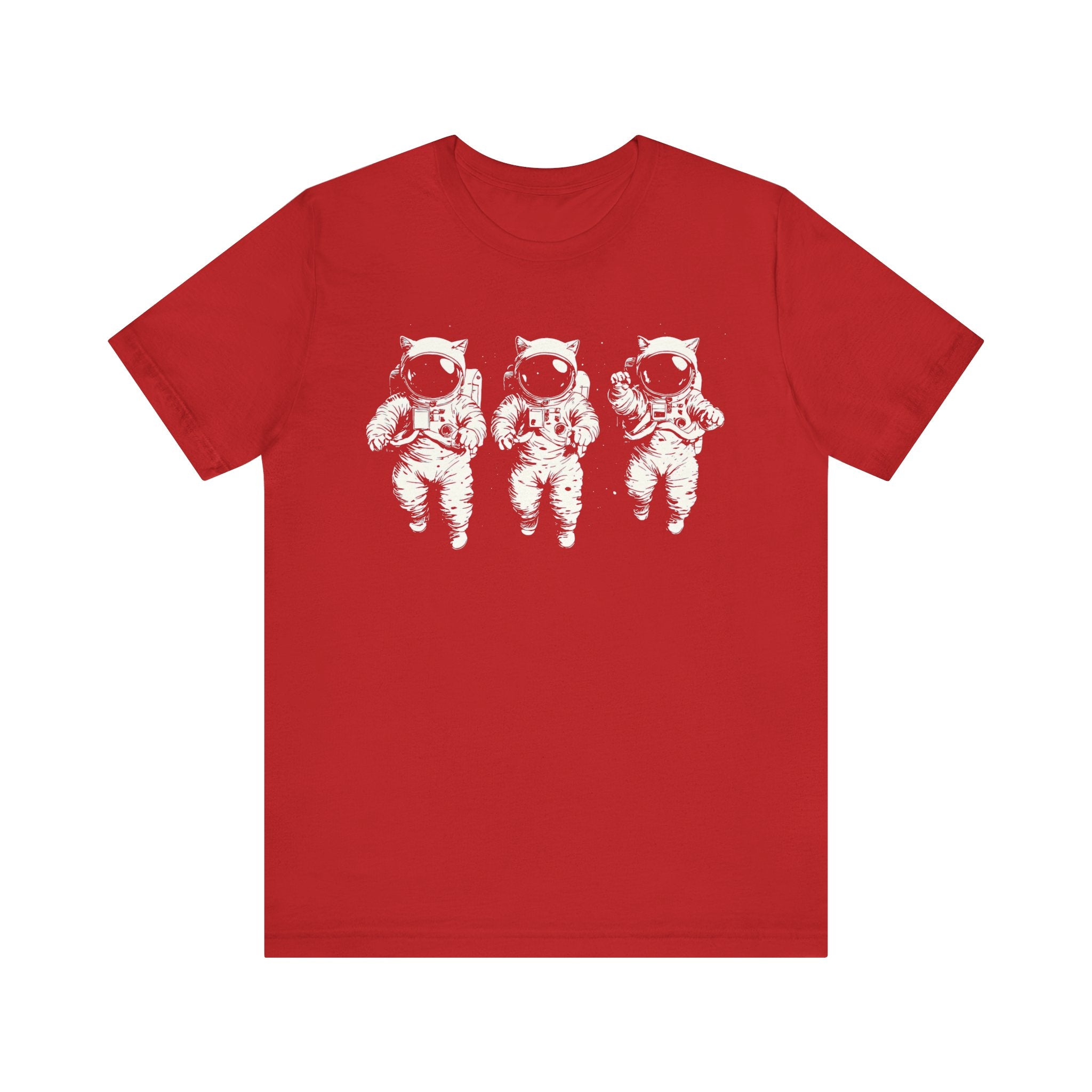 Triplets Astronaut Cats Graphic Tee