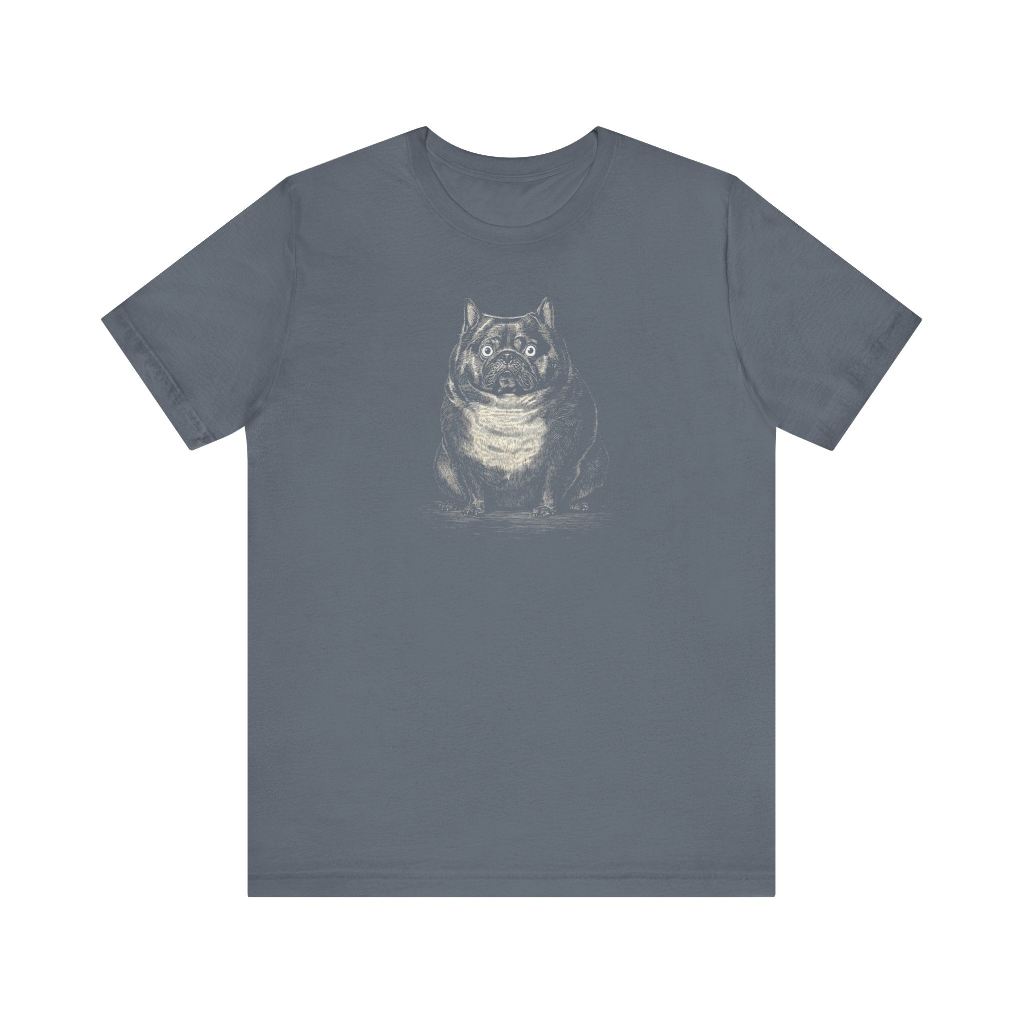 Surprised Bulldog Graphic T-Shirt