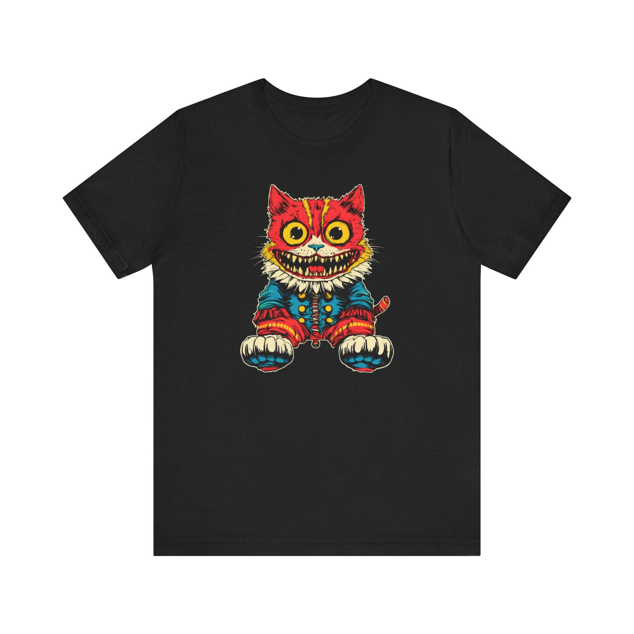 Vintage Creepy Cat Graphic Tee