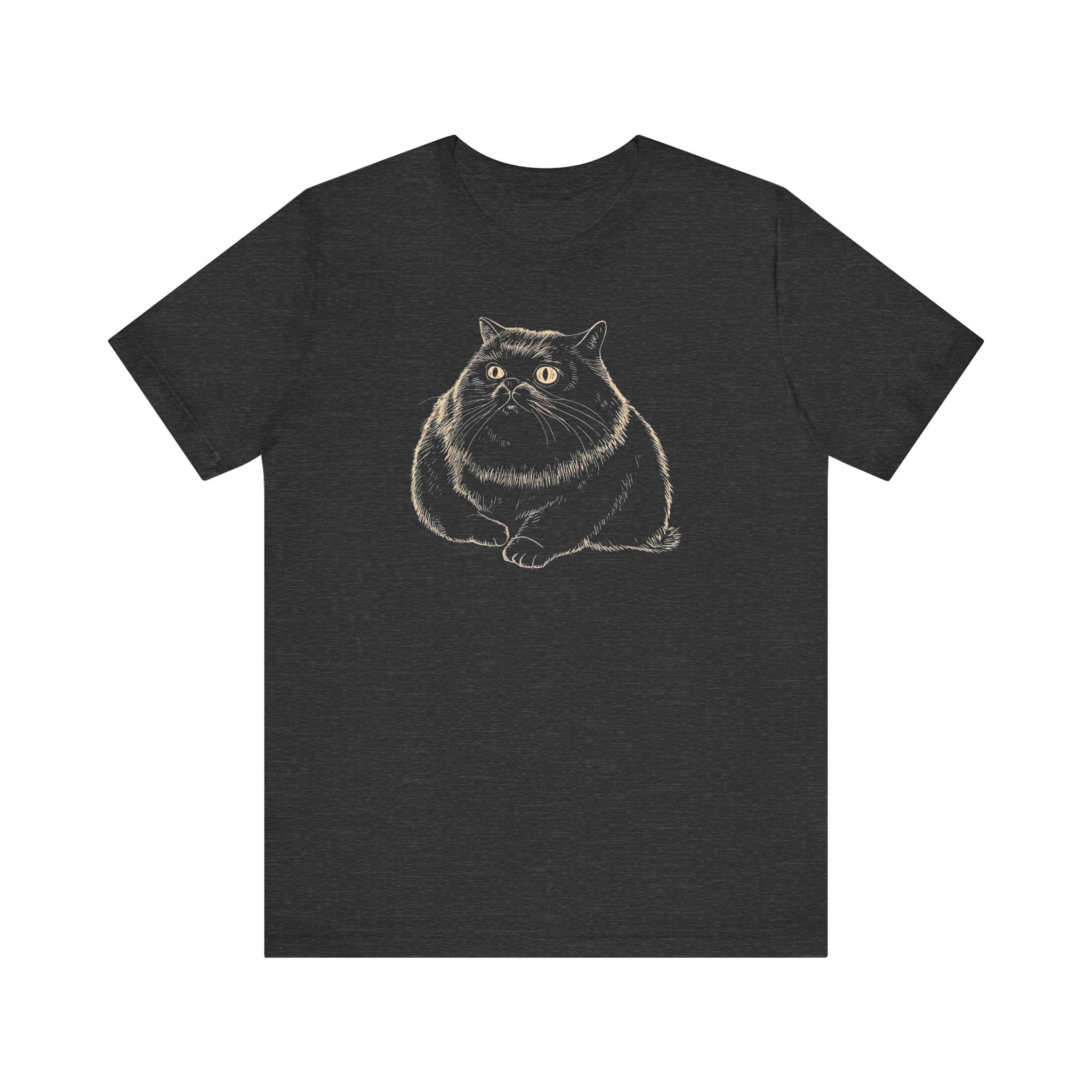 Charming Black Cat T-Shirt – Adorable Feline Lover Tee