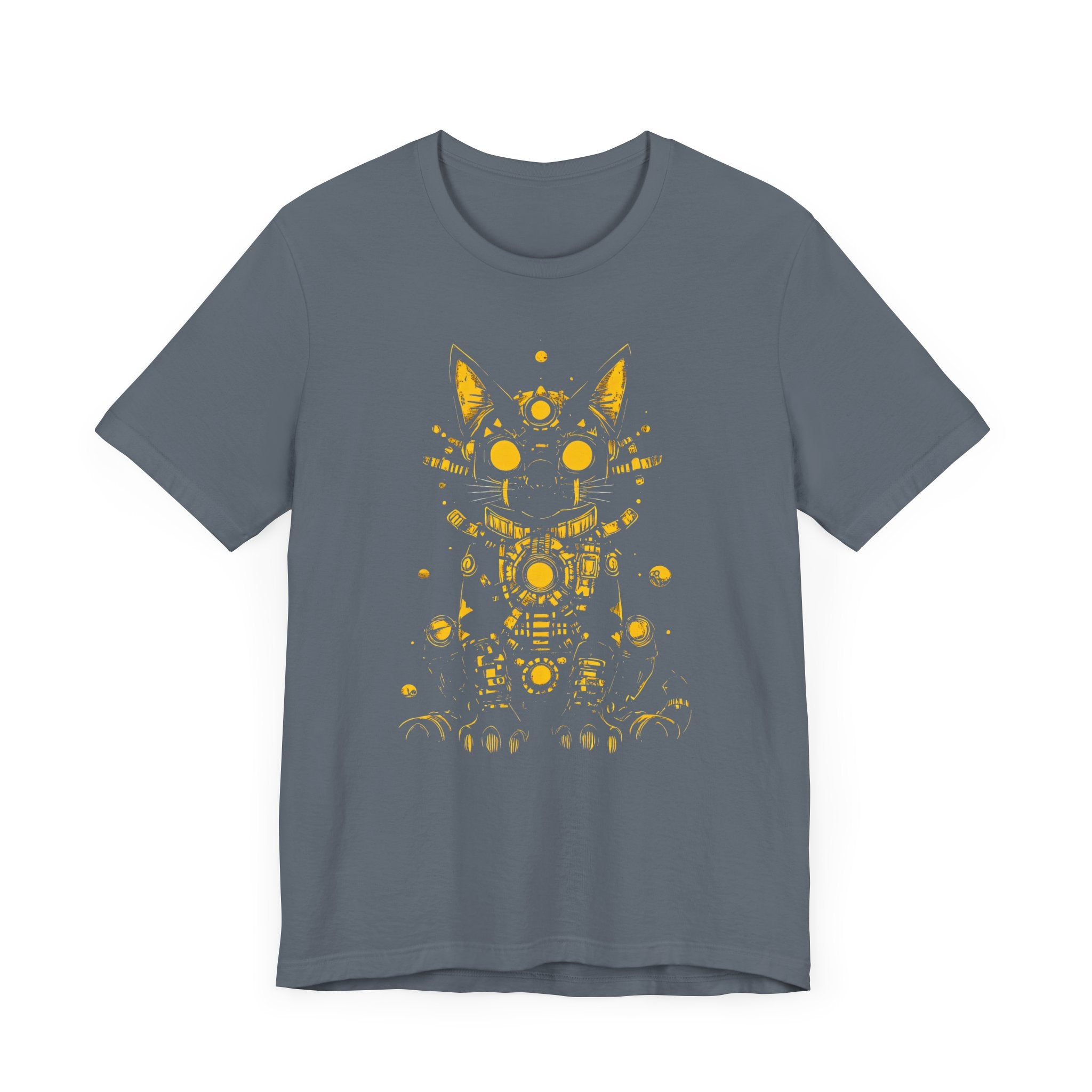 Golden Cyber Cat T-Shirt