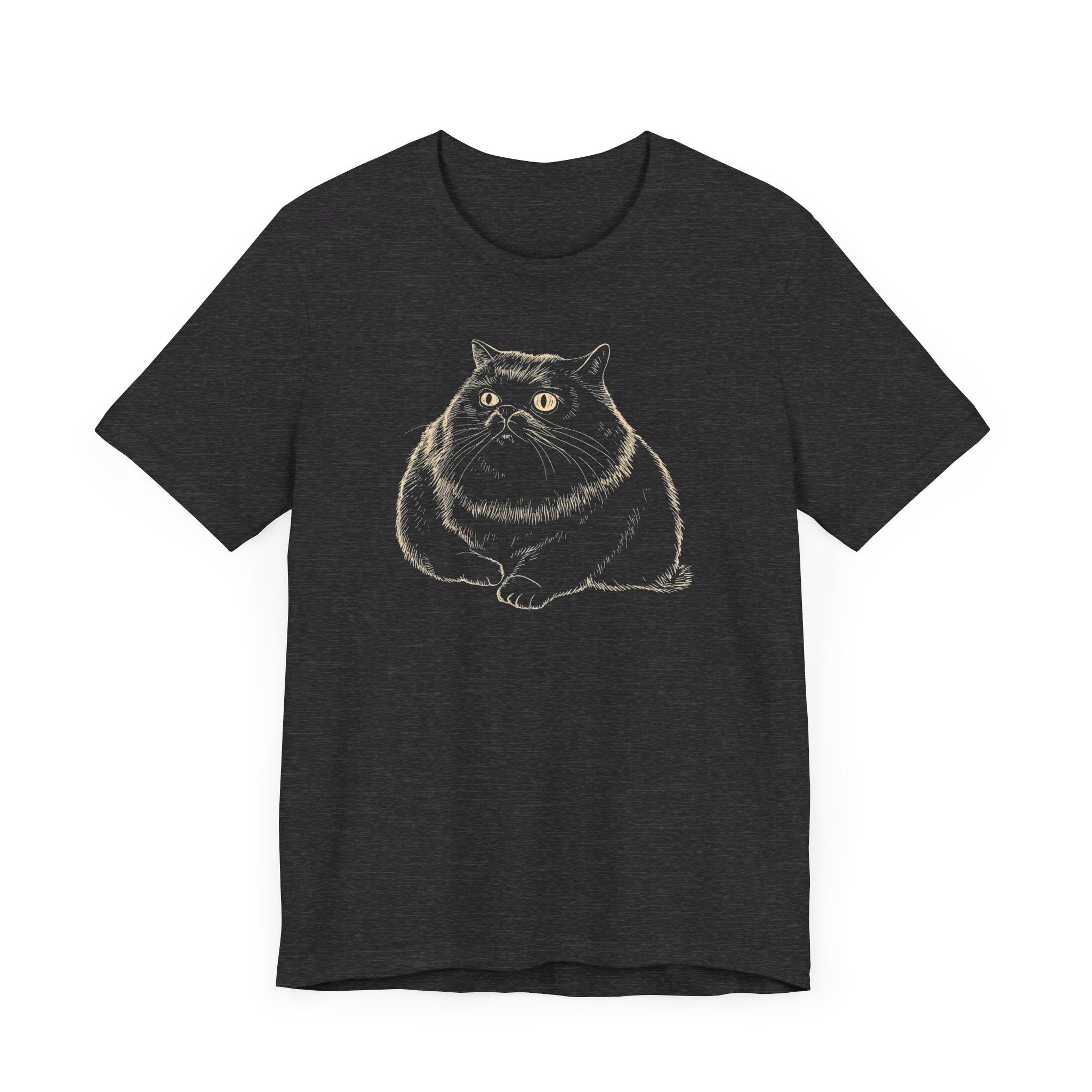 Charming Black Cat T-Shirt – Adorable Feline Lover Tee