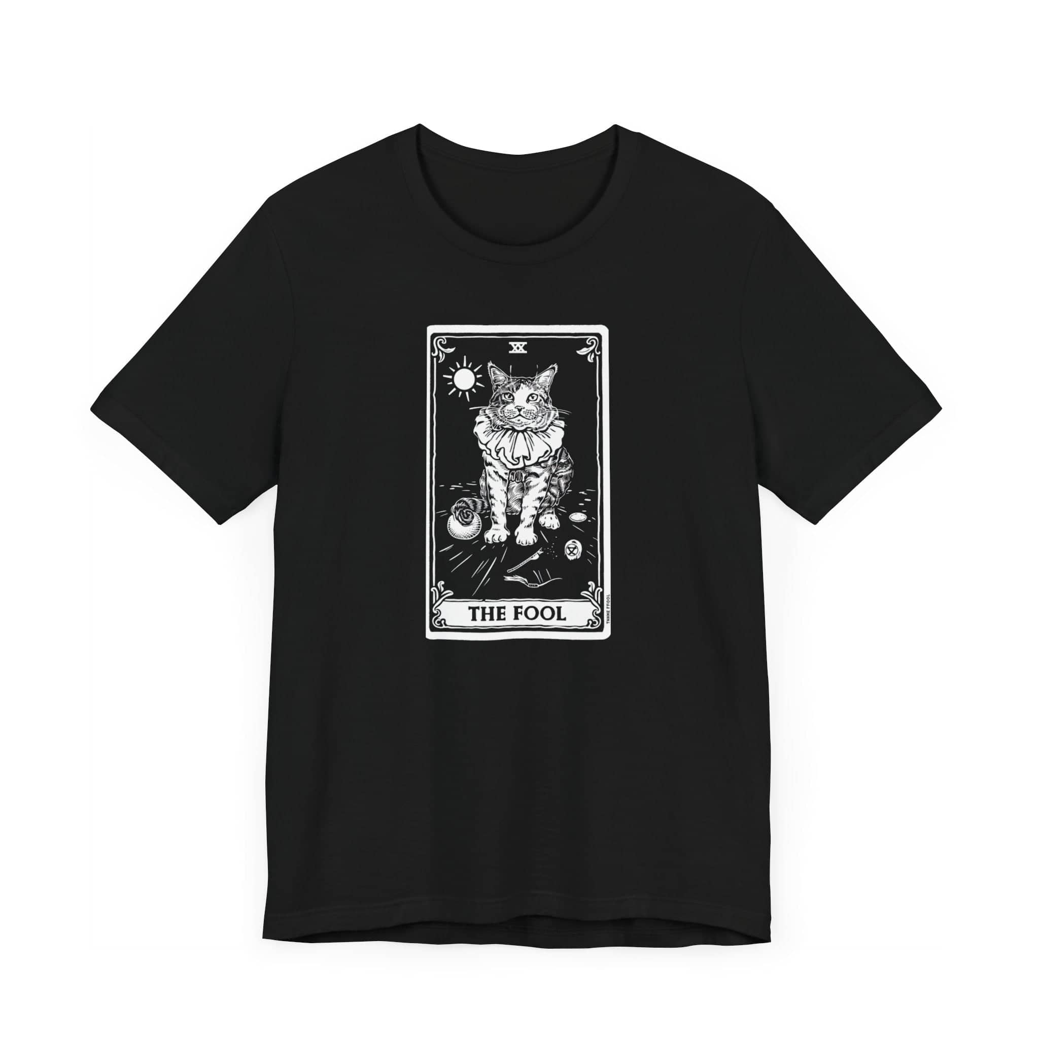 The Fool Tarot Cat T-Shirt