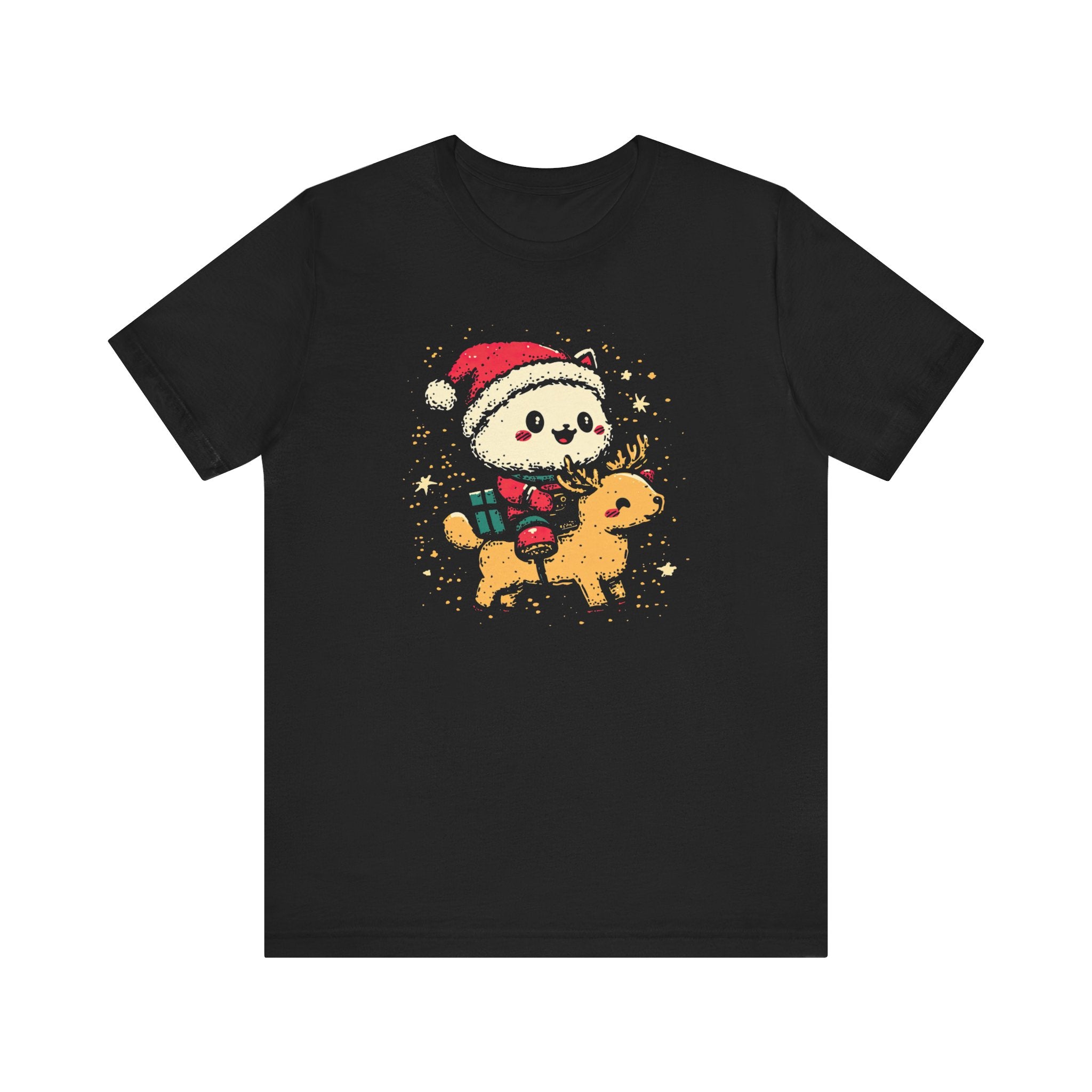 Festive Santa Cat T-Shirt