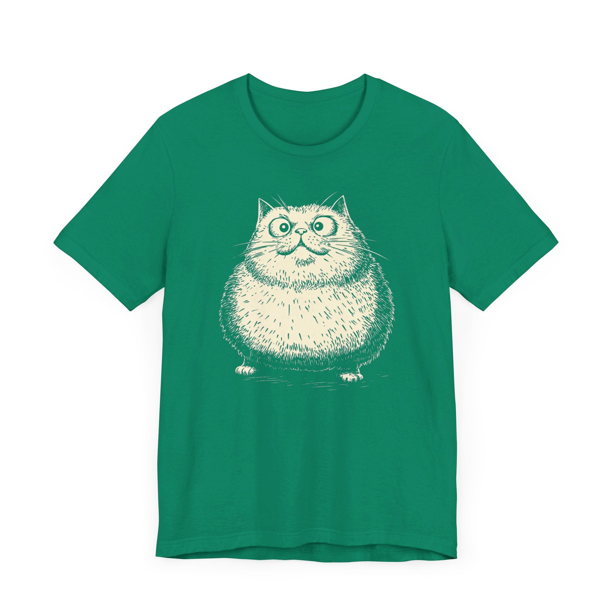 Adorable Chonky Cat T-Shirt Cute Cartoon Cat Design