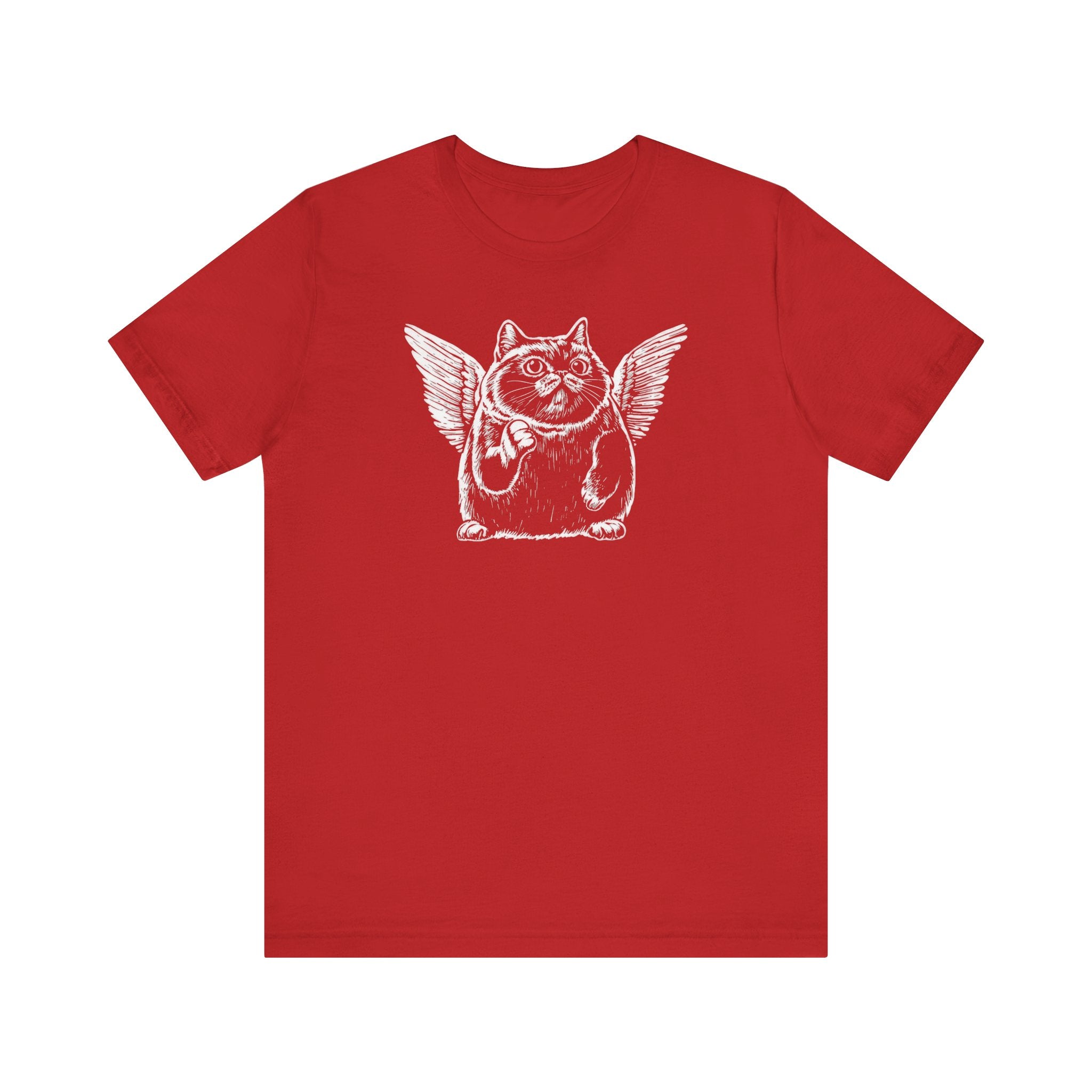 Flying Cat with Angel Wings Graphic T-Shirt