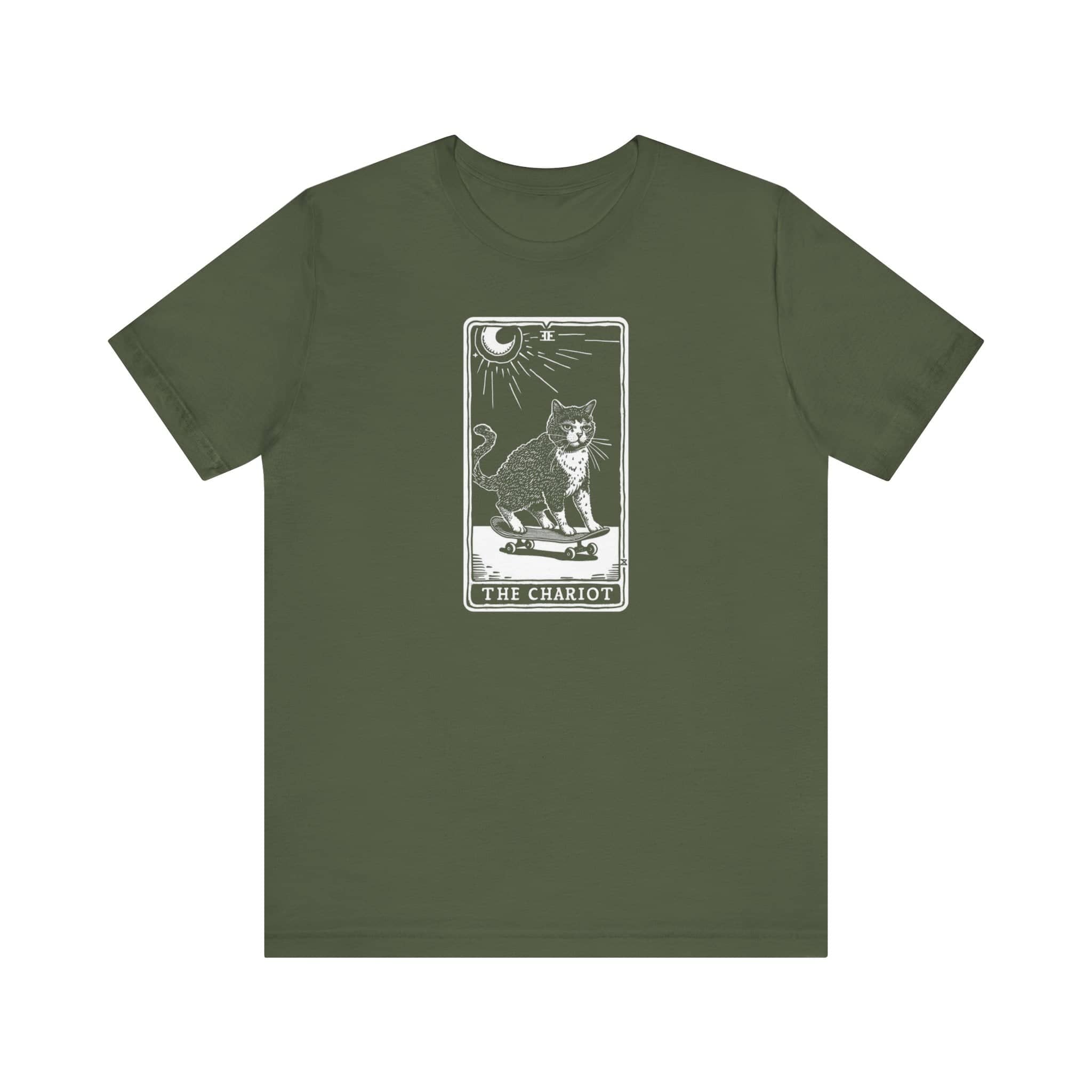 The Chariot Tarot Cat T-Shirt