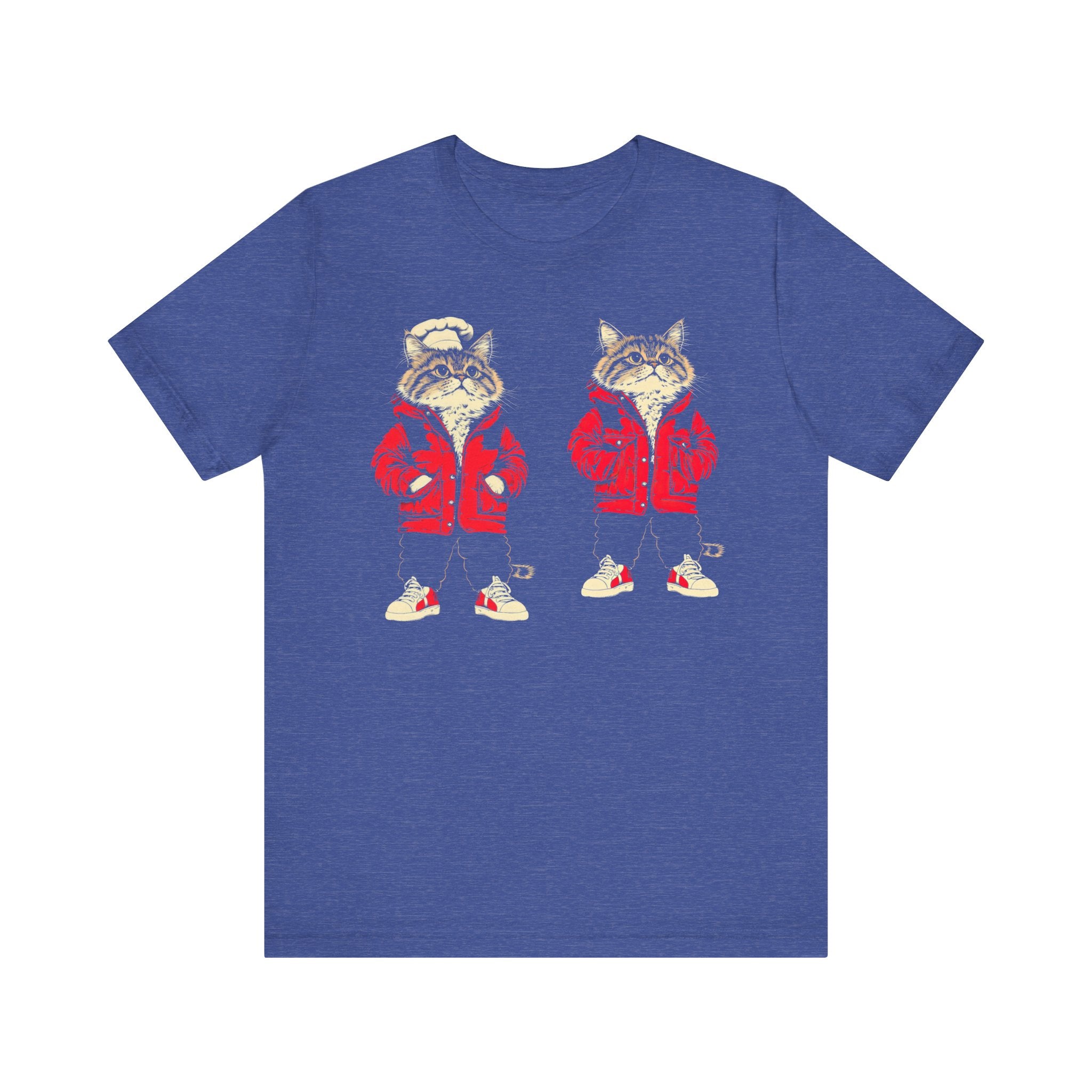 Twin Cool Cats in Red Jackets Graphic Tee