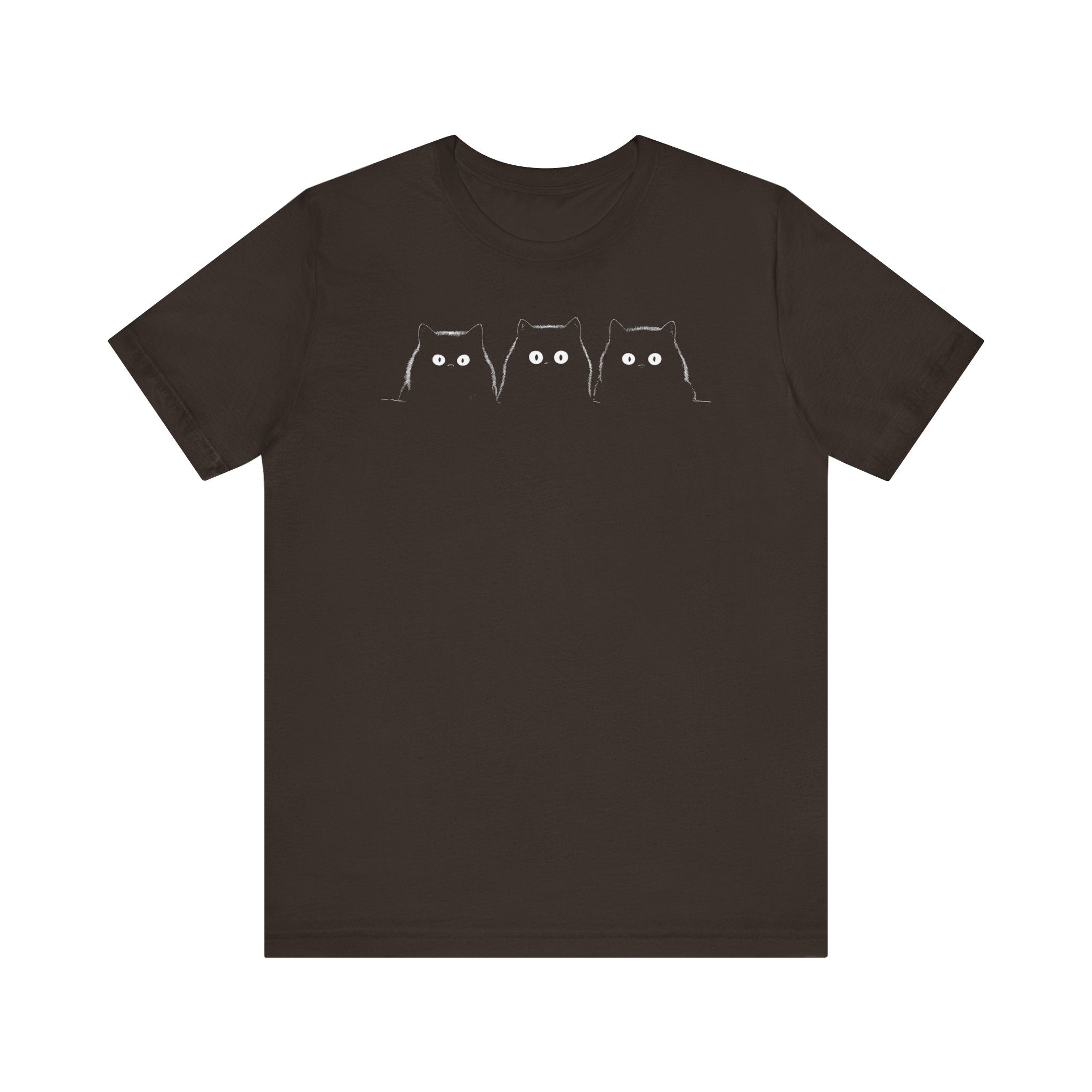 Three Black Cats Minimalist T-Shirt