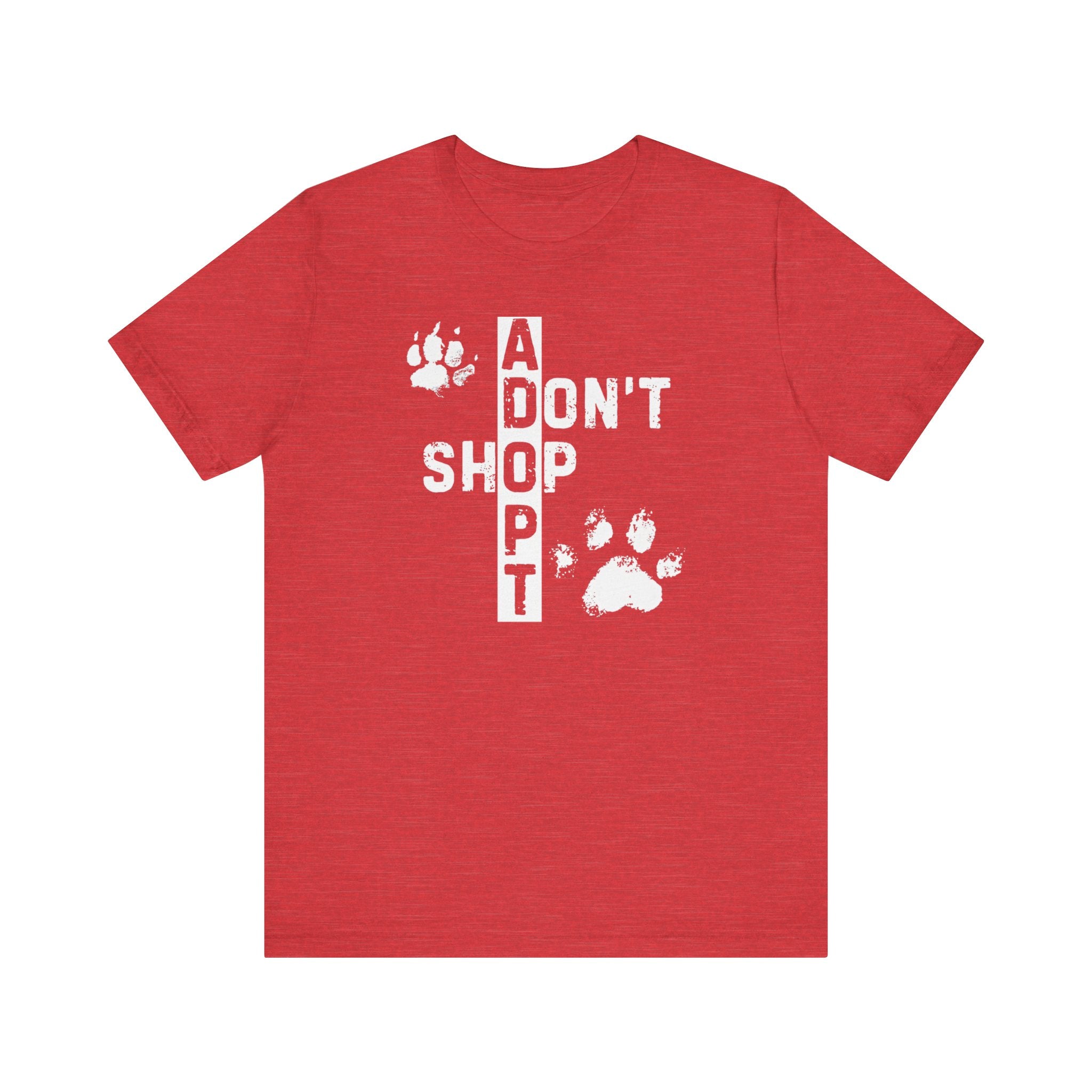 Adopt Don’t Shop T-Shirt - Paw Print Rescue Tee