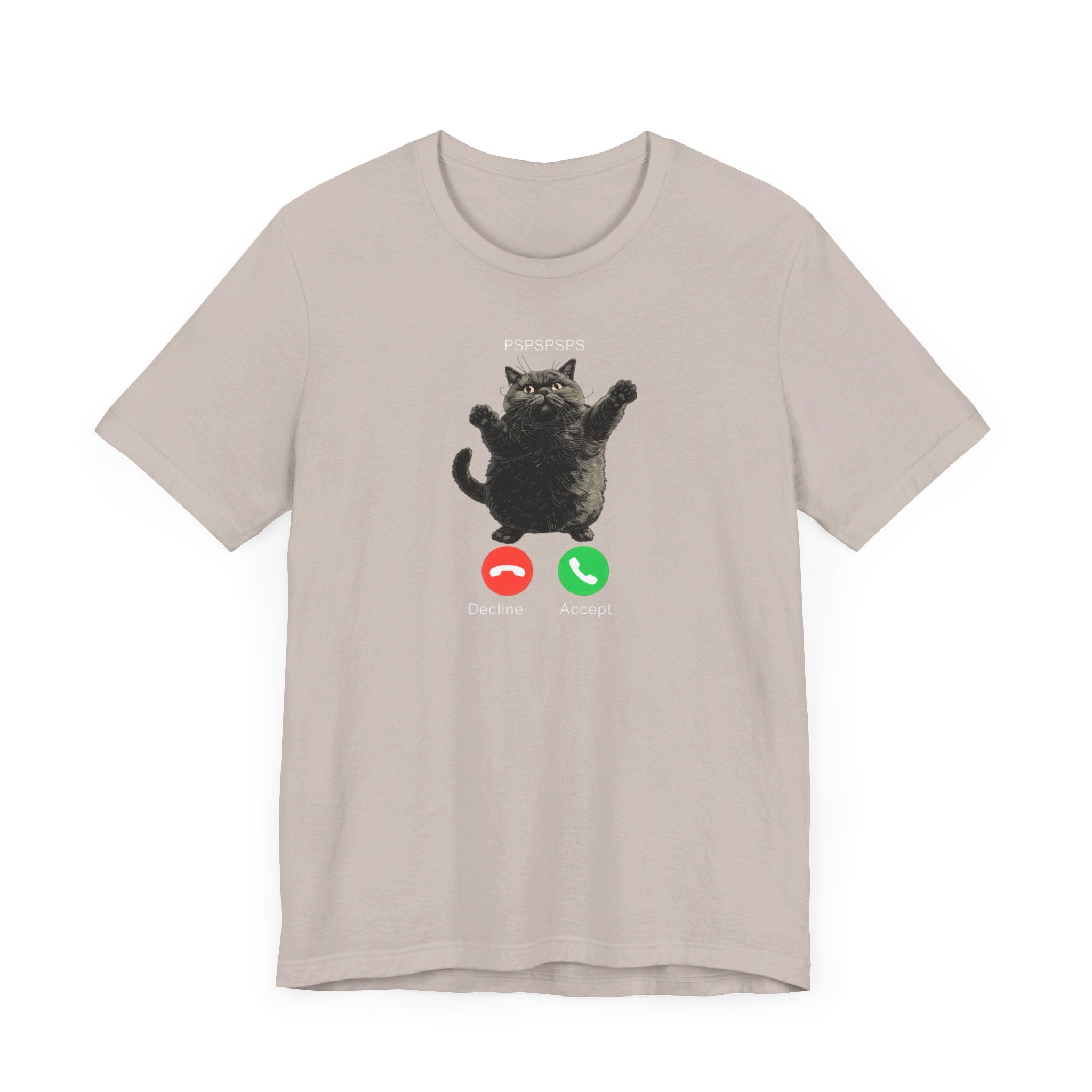 PSPSPSPS Cat Phone Call T-Shirt