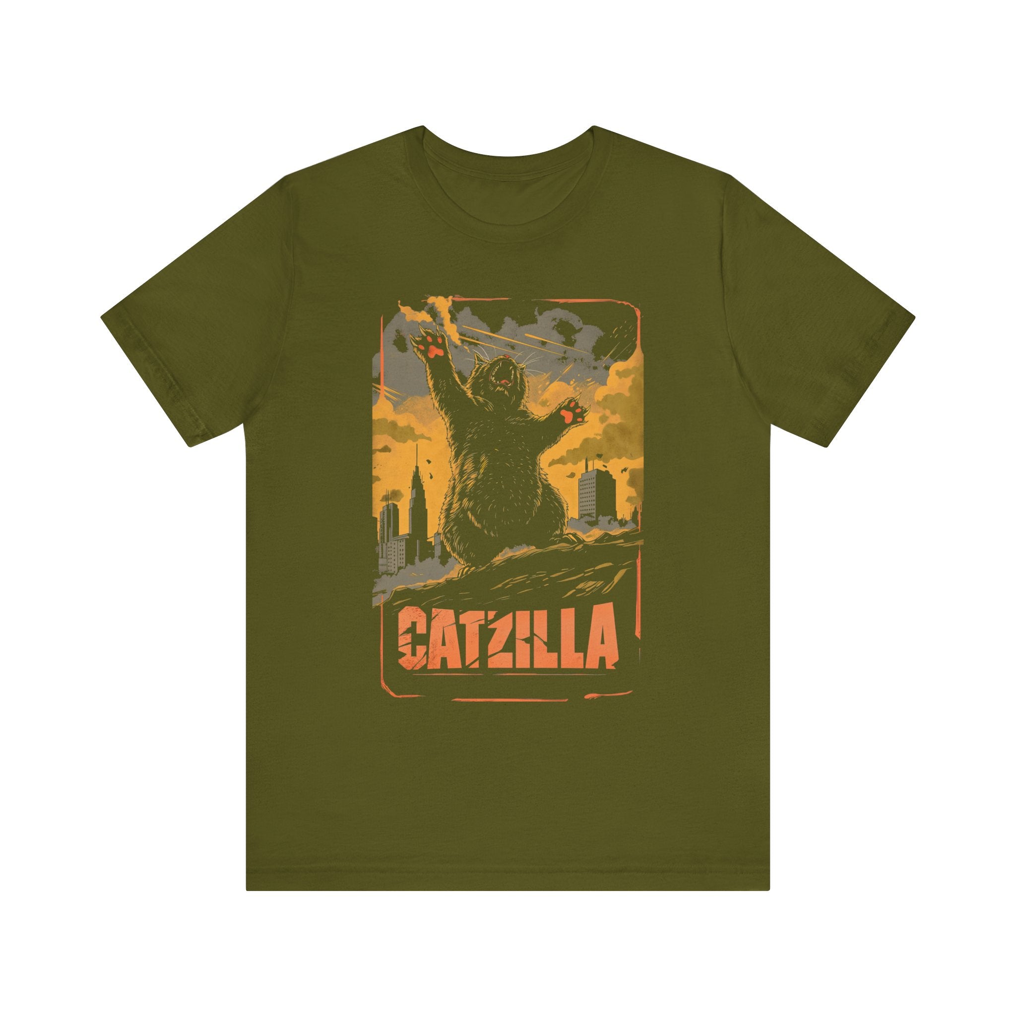 Catzilla Rise T-Shirt Epic Cat Monster Design