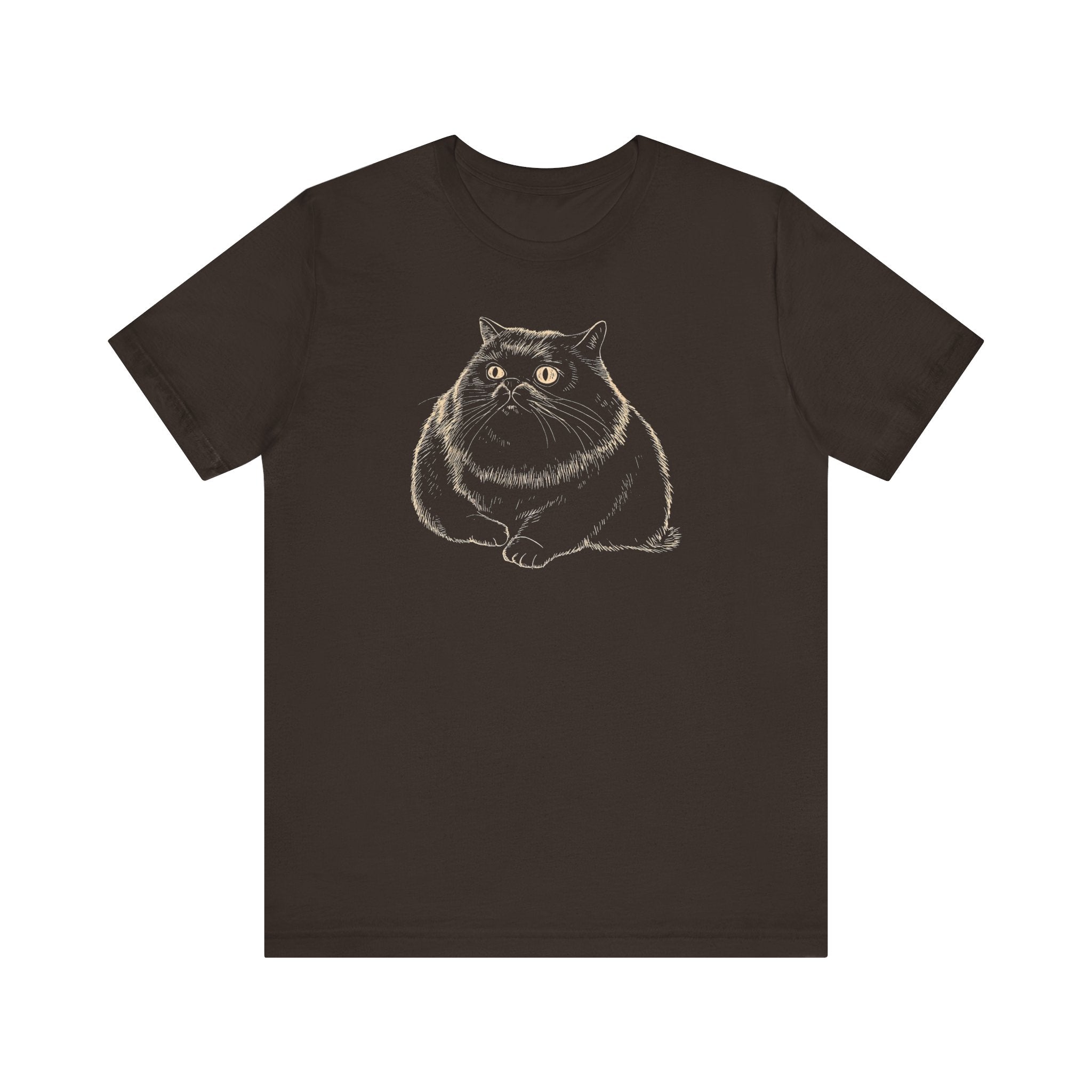 Charming Black Cat T-Shirt – Adorable Feline Lover Tee