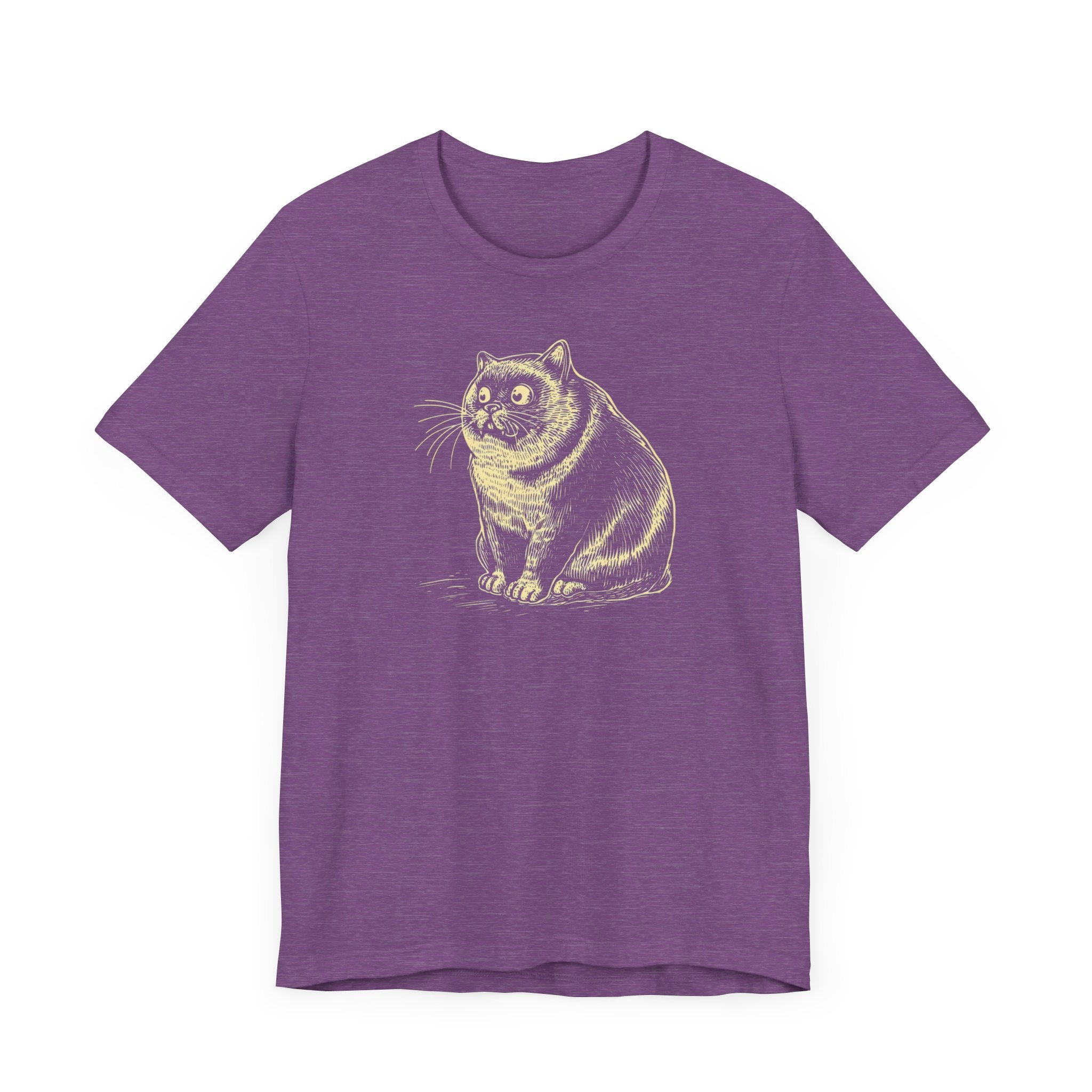 Vintage Style Wide-Eyed Cat T-Shirt