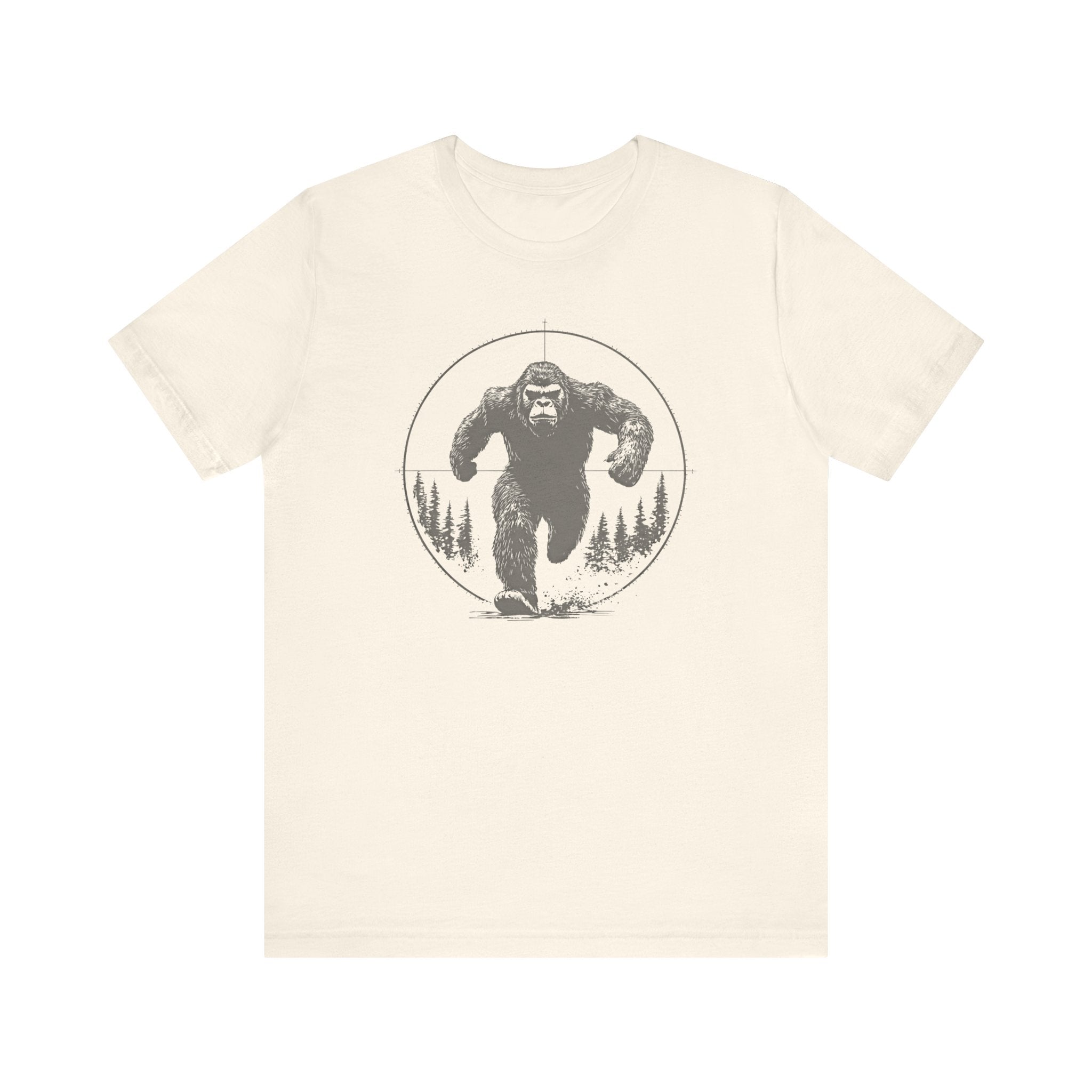 Bigfoot in Crosshairs T-Shirt Funny Adventure Design