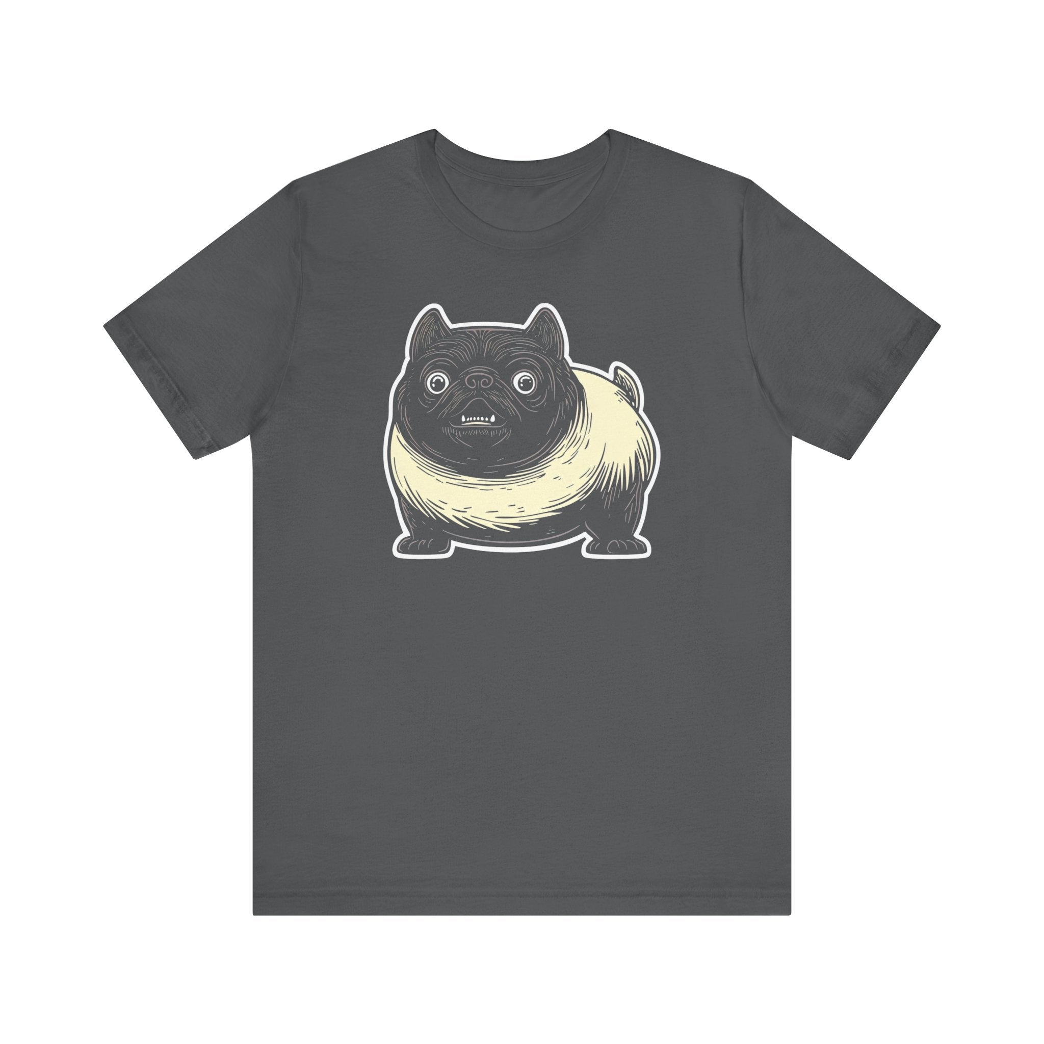 Cute Chubby Pug T-Shirt – Adorable Cartoon Pug Tee