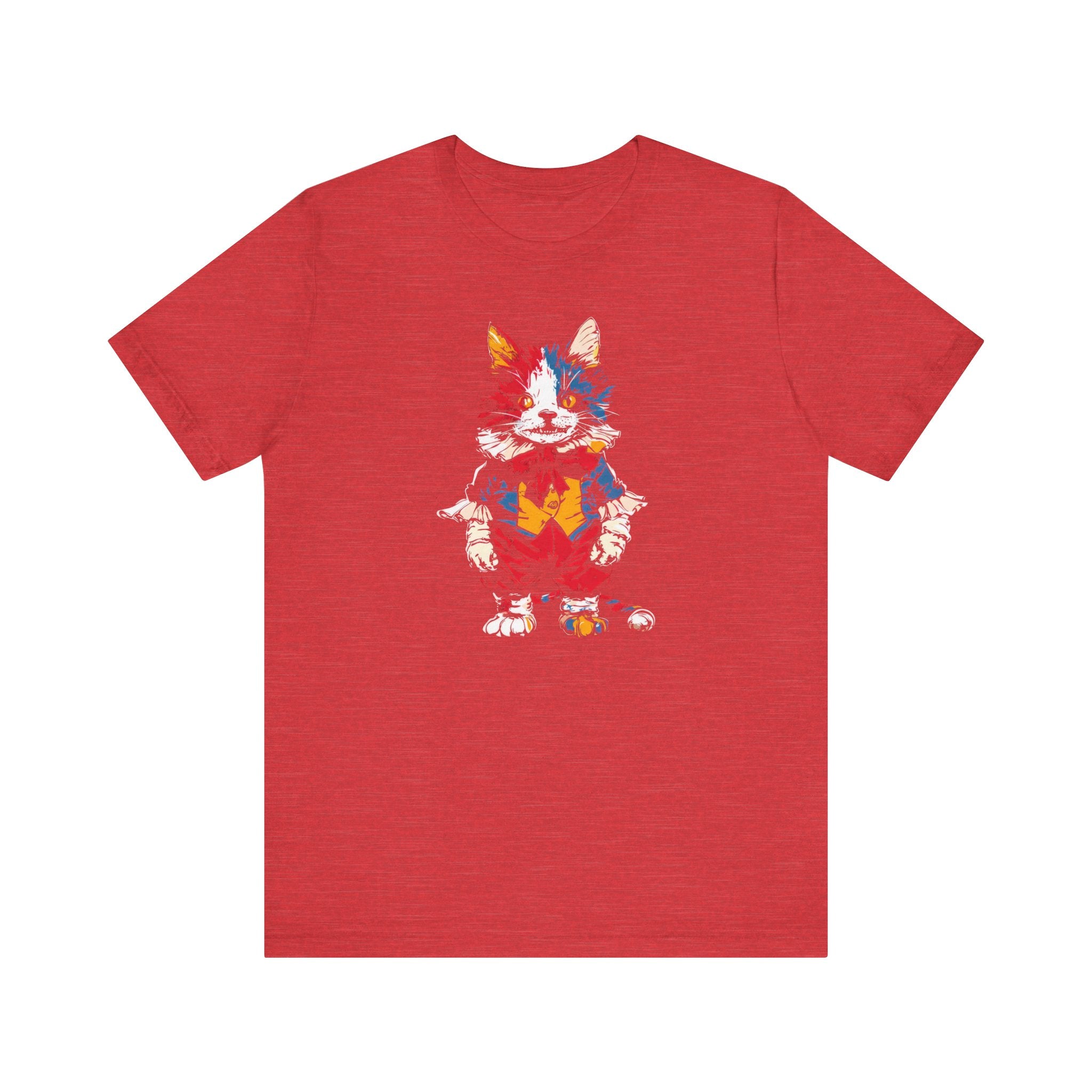 Colorful Mischievous Cat Graphic Tee