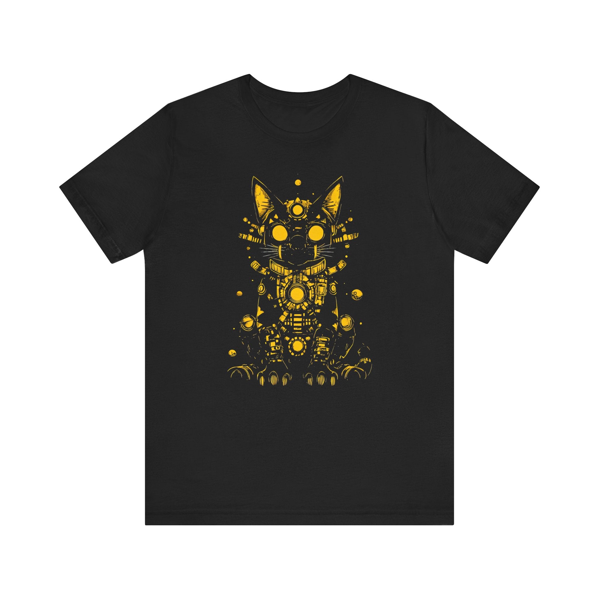 Golden Cyber Cat T-Shirt