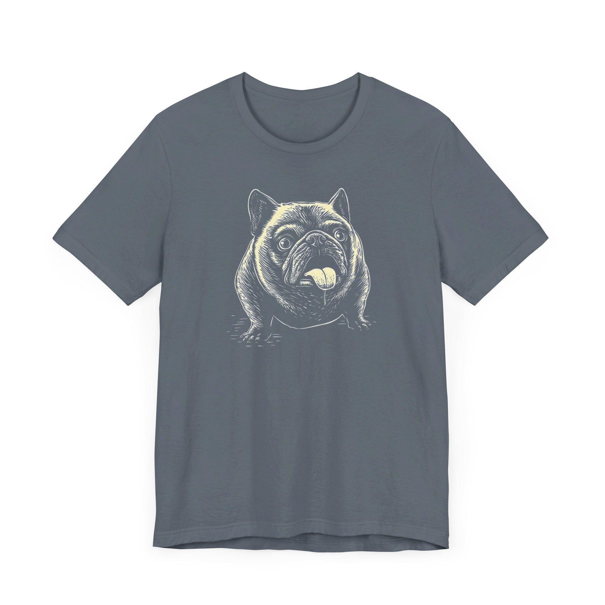 Grumpy French Bulldog Cartoon T-Shirt