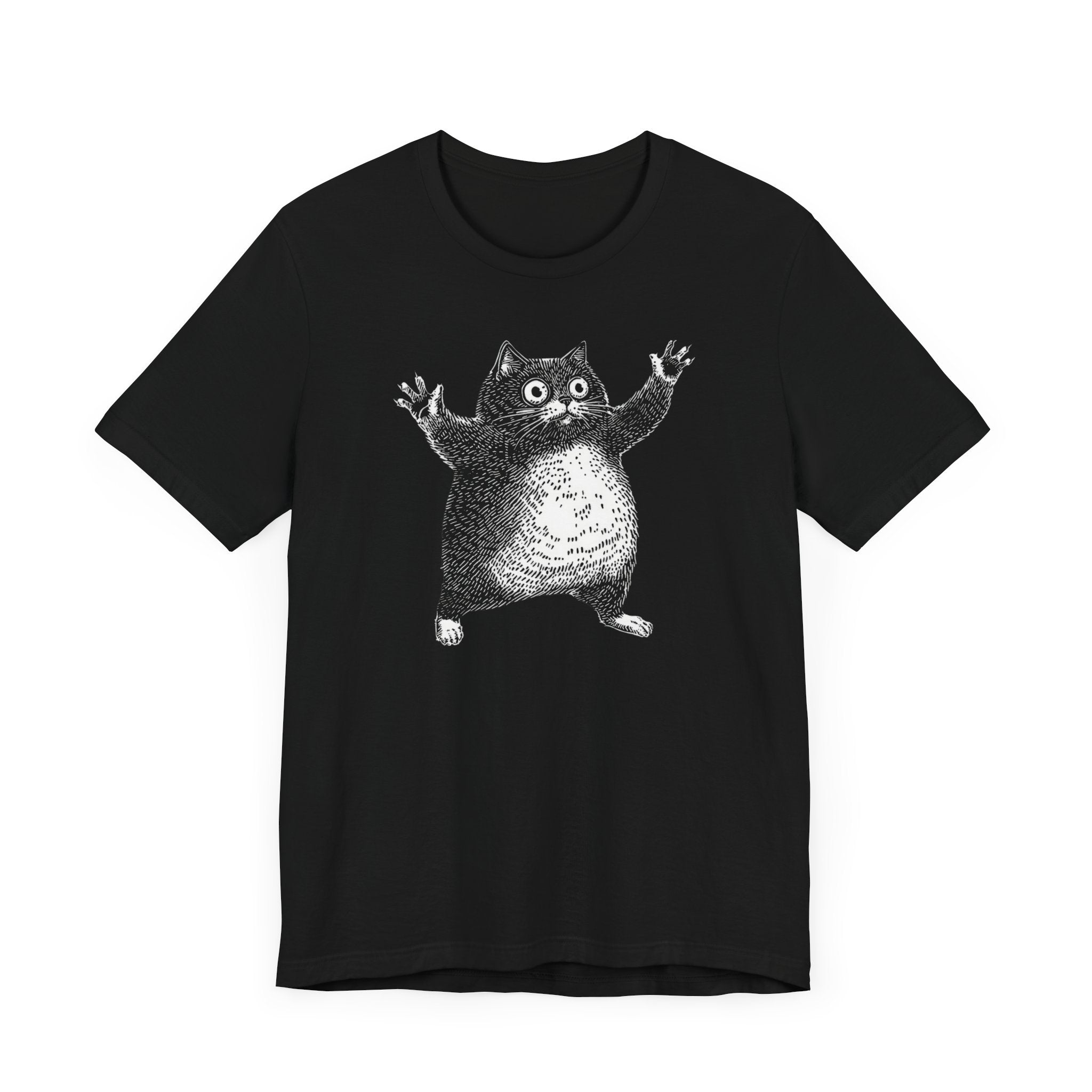 Hilarious Chonky Cat T-Shirt Vintage Funny Cat Graphic Tee