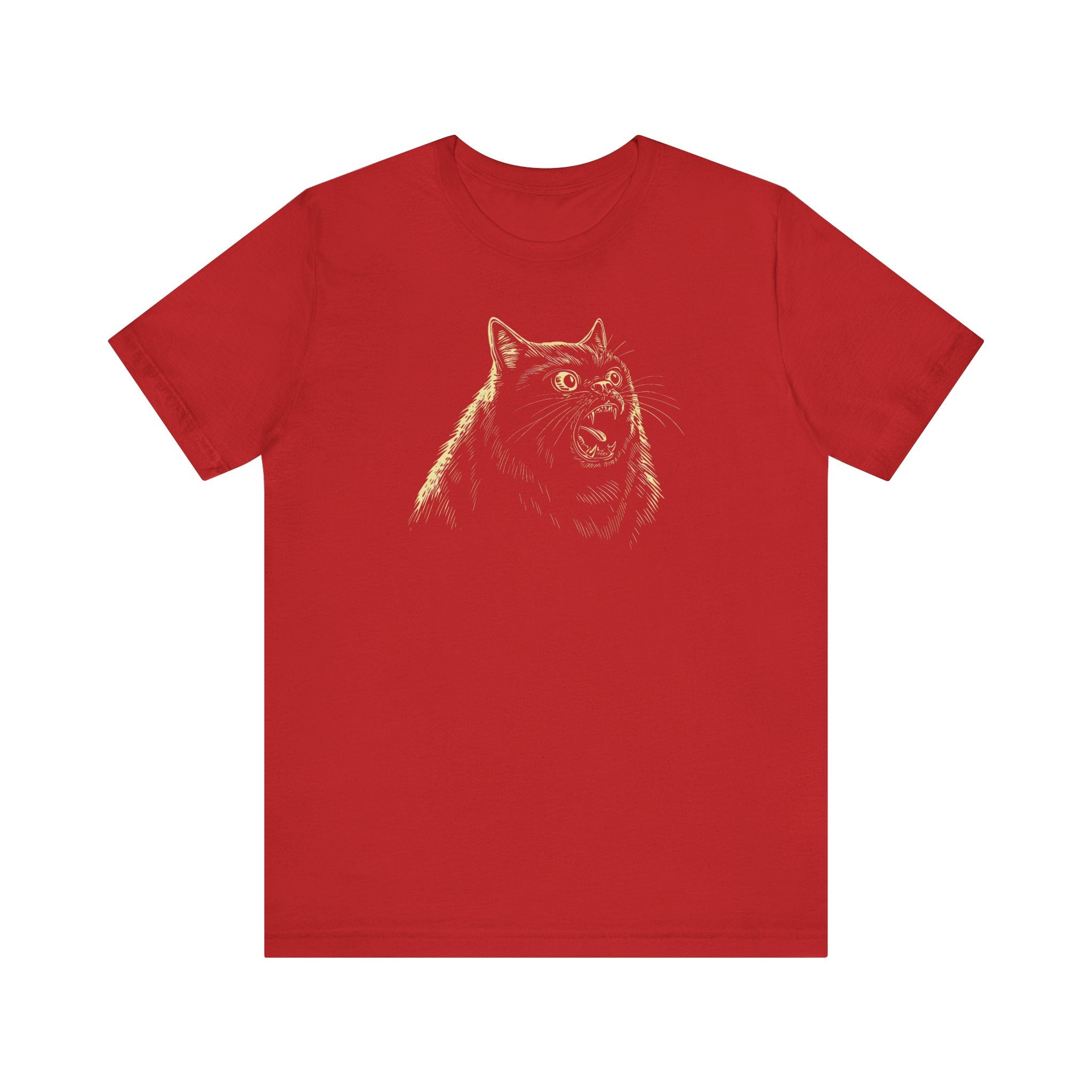 Ferocious Black Cat Graphic T-Shirt