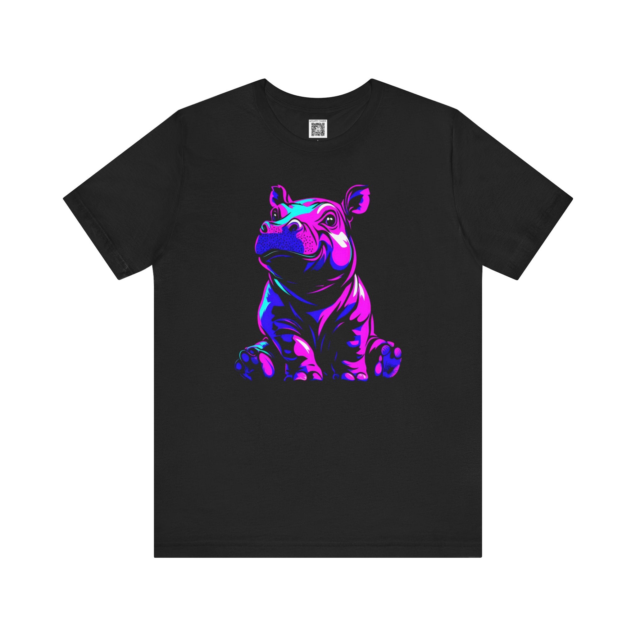 Vibrant Hippo Graphic Tee