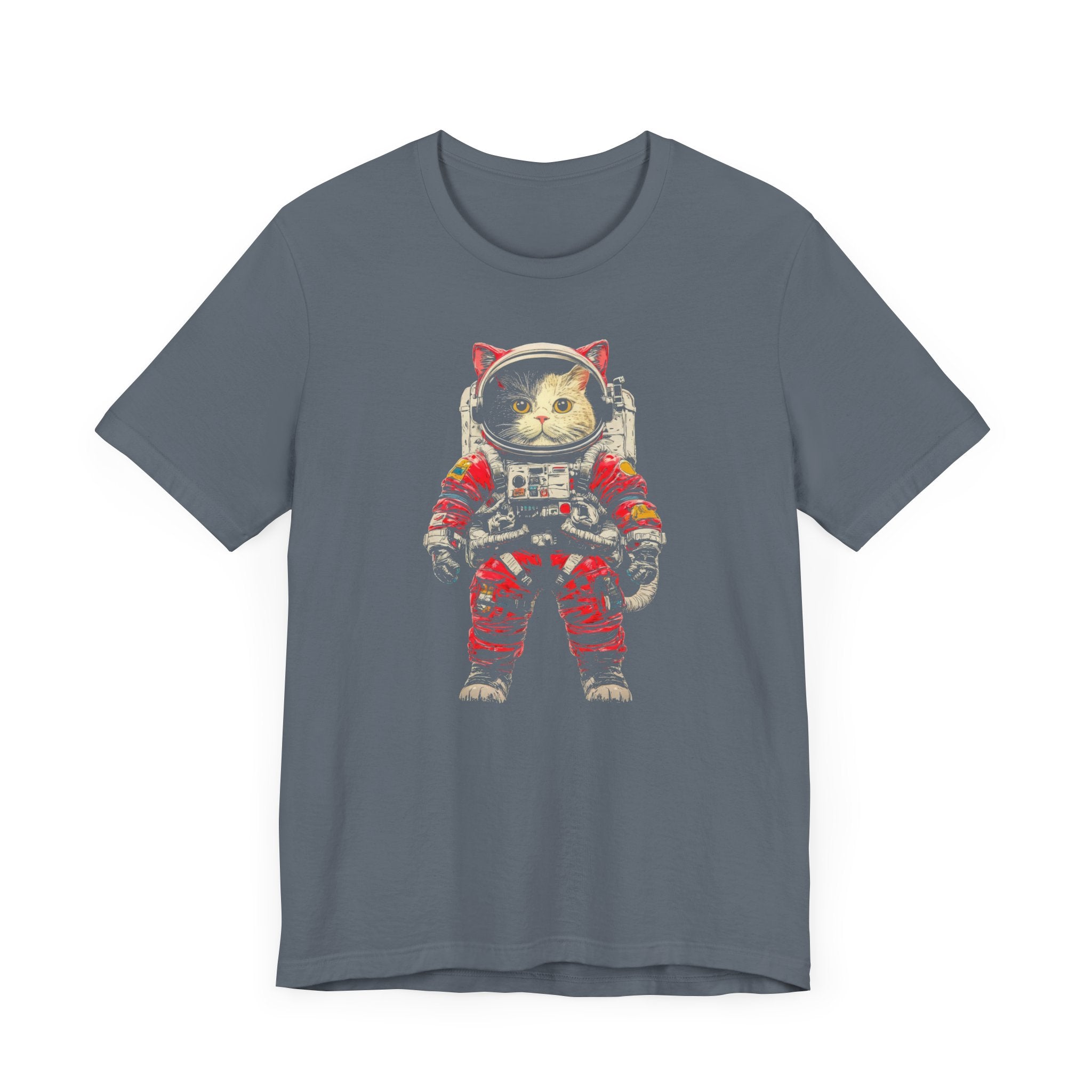 Brave Cat Astronaut Graphic Tee