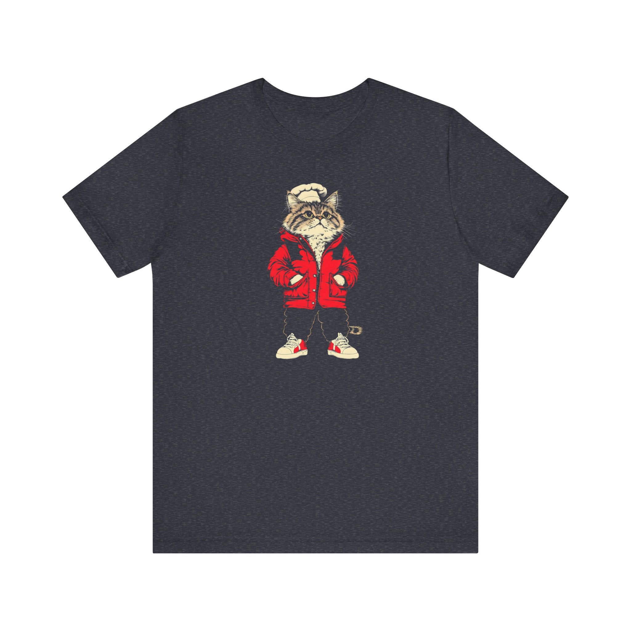 Chef Cat in Red Jacket Graphic Tee