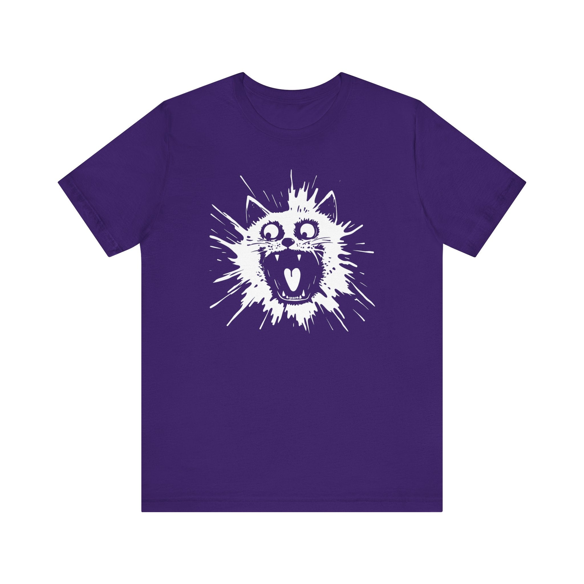 Yowling Cat Burst T-Shirt Funny Cat Lover Tee