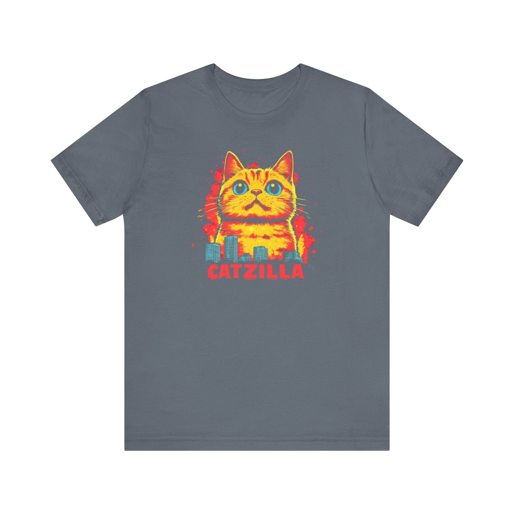 Catzilla Cute Chaos T-Shirt Adorable Cat City Design