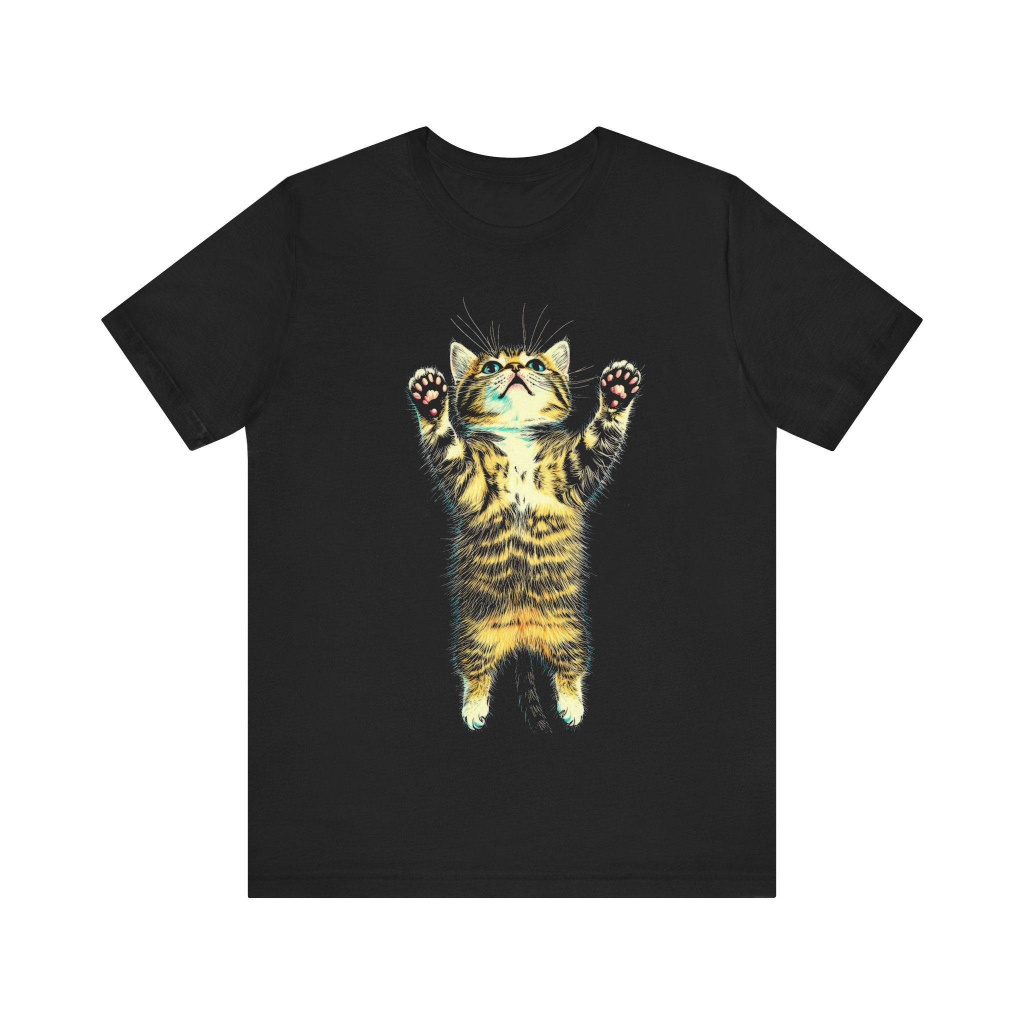 Playful Cat Graphic T-Shirt