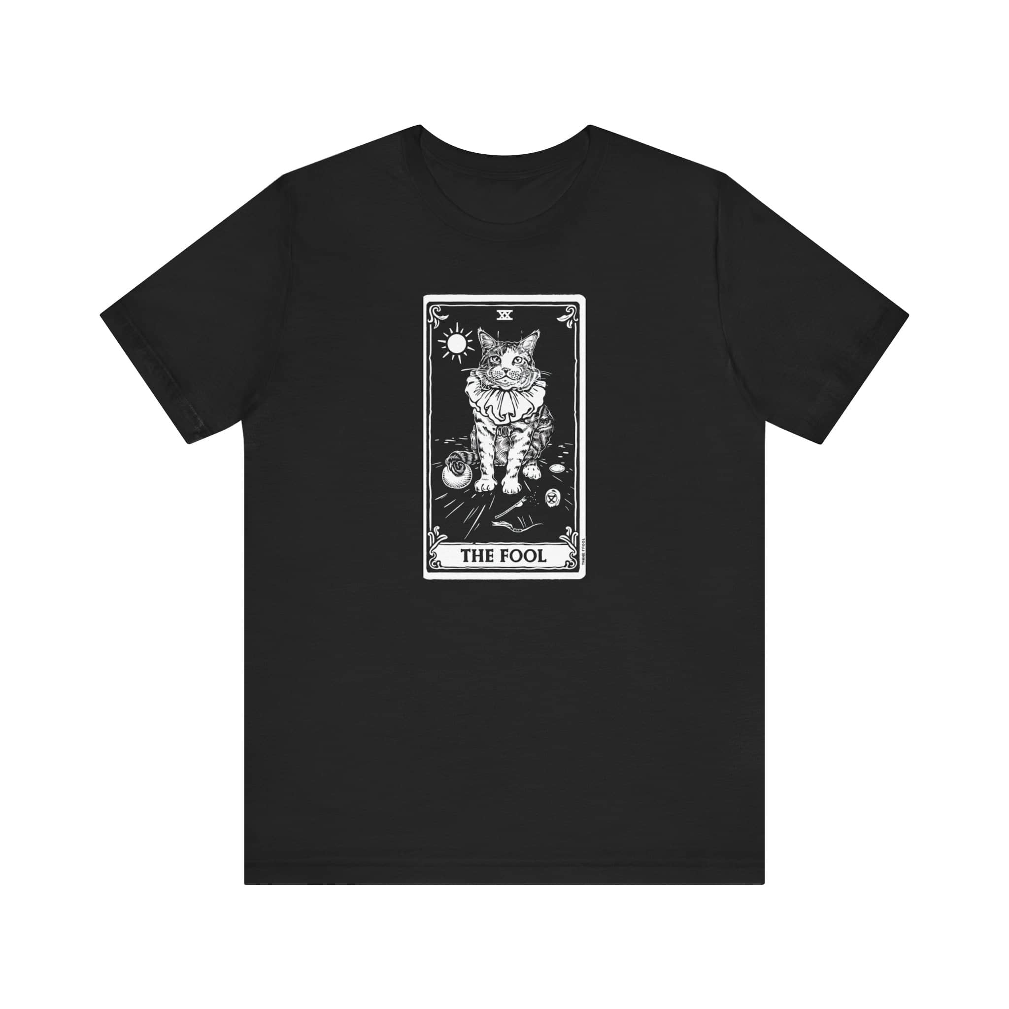 The Fool Tarot Cat T-Shirt