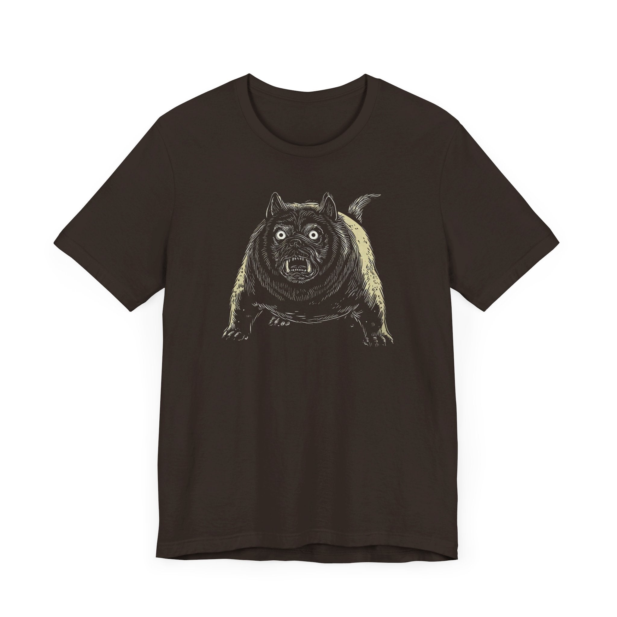 Fierce Chubby Dog Graphic T-Shirt