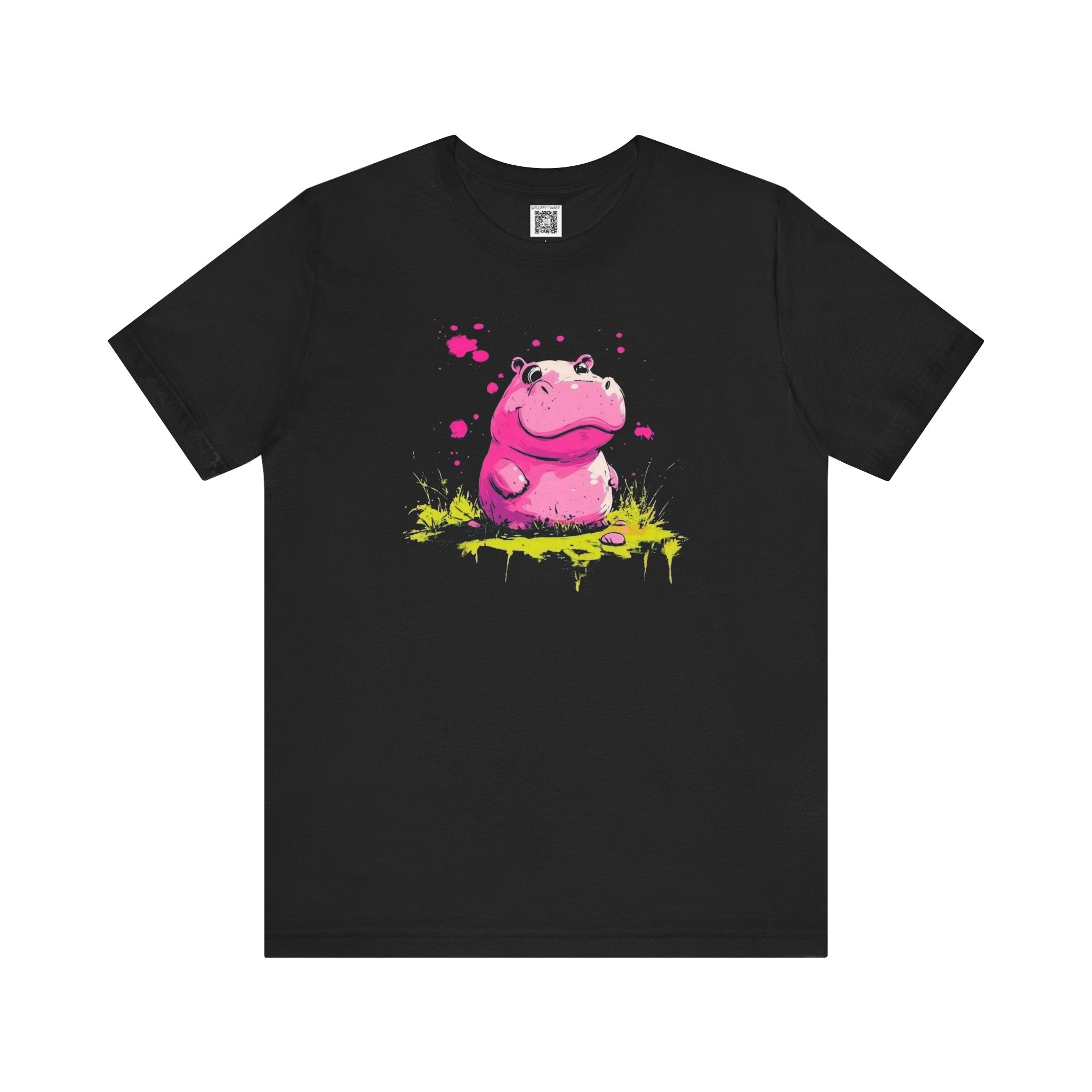 Playful Pink Hippo T-Shirt