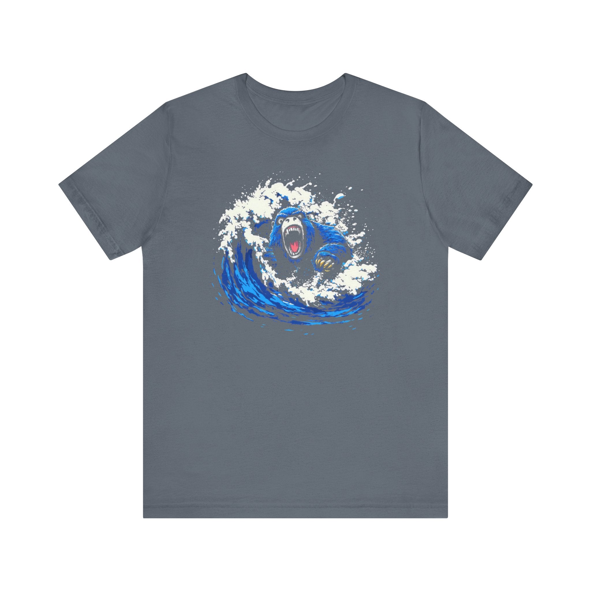 Bigfoot Riding the Wave T-Shirt - Surf’s Up with Sasquatch