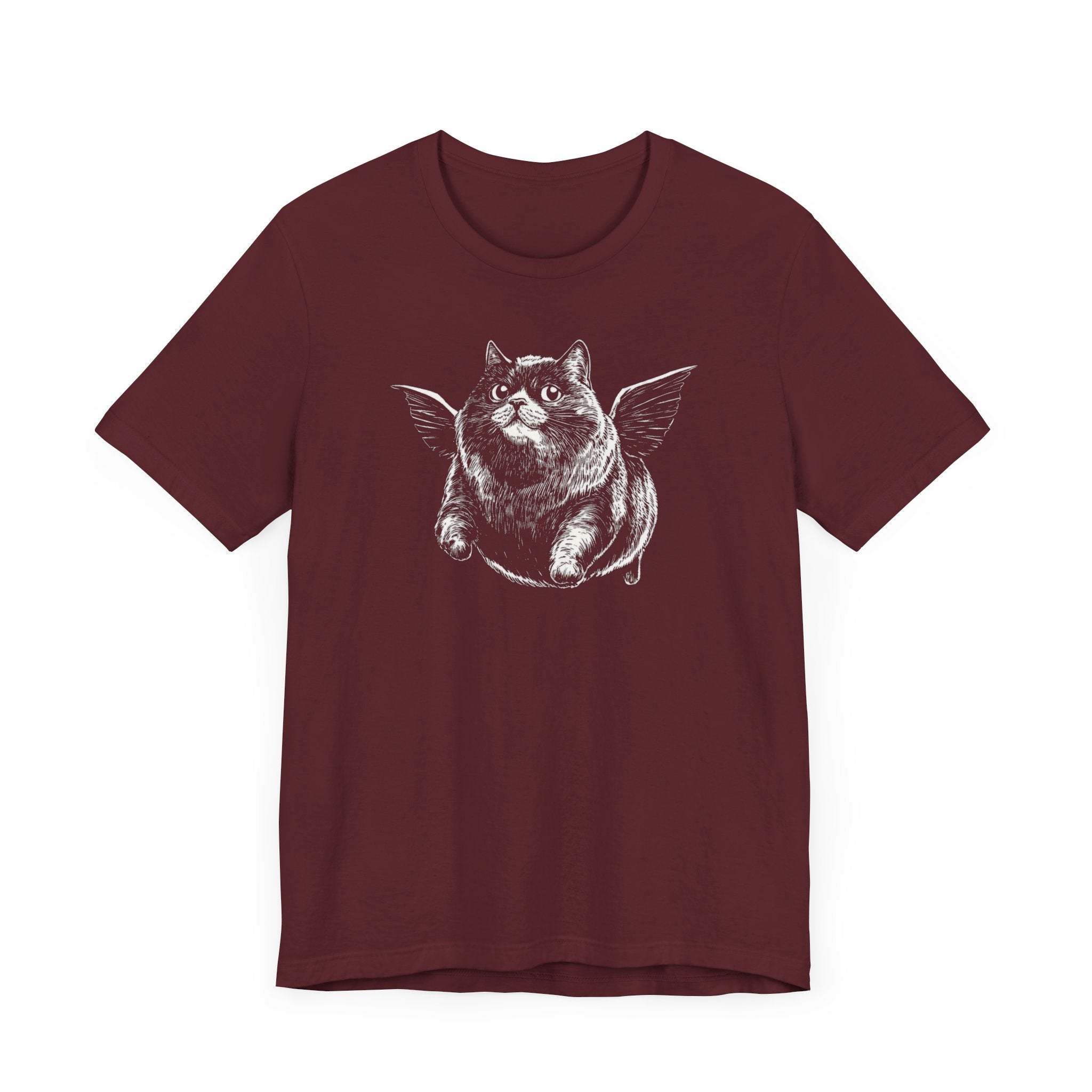 Chubby Angel Cat T-Shirt