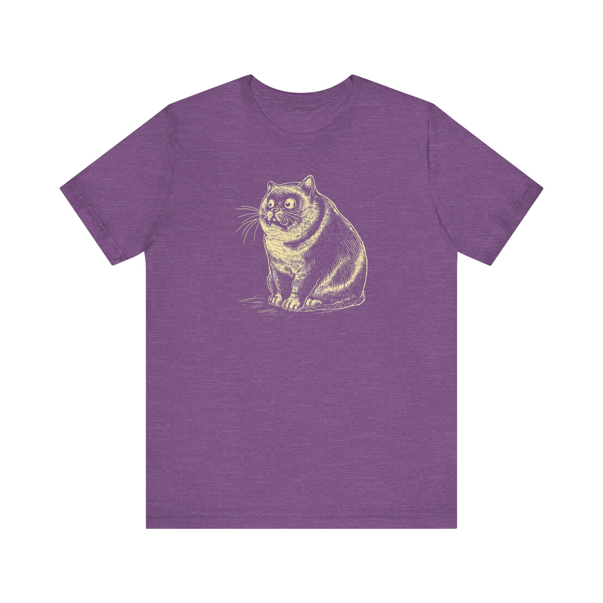 Vintage Style Wide-Eyed Cat T-Shirt