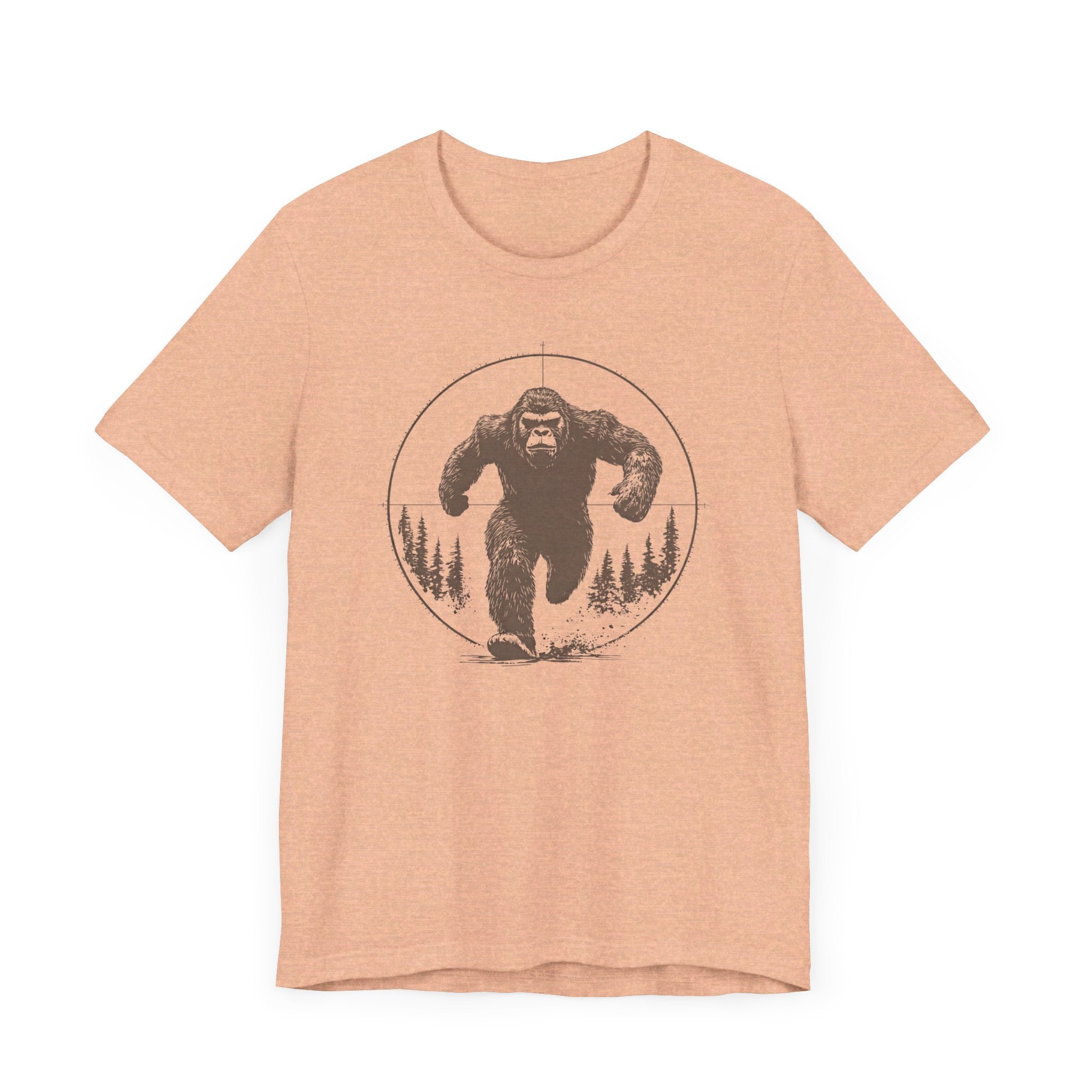 Bigfoot in Crosshairs T-Shirt Funny Adventure Design