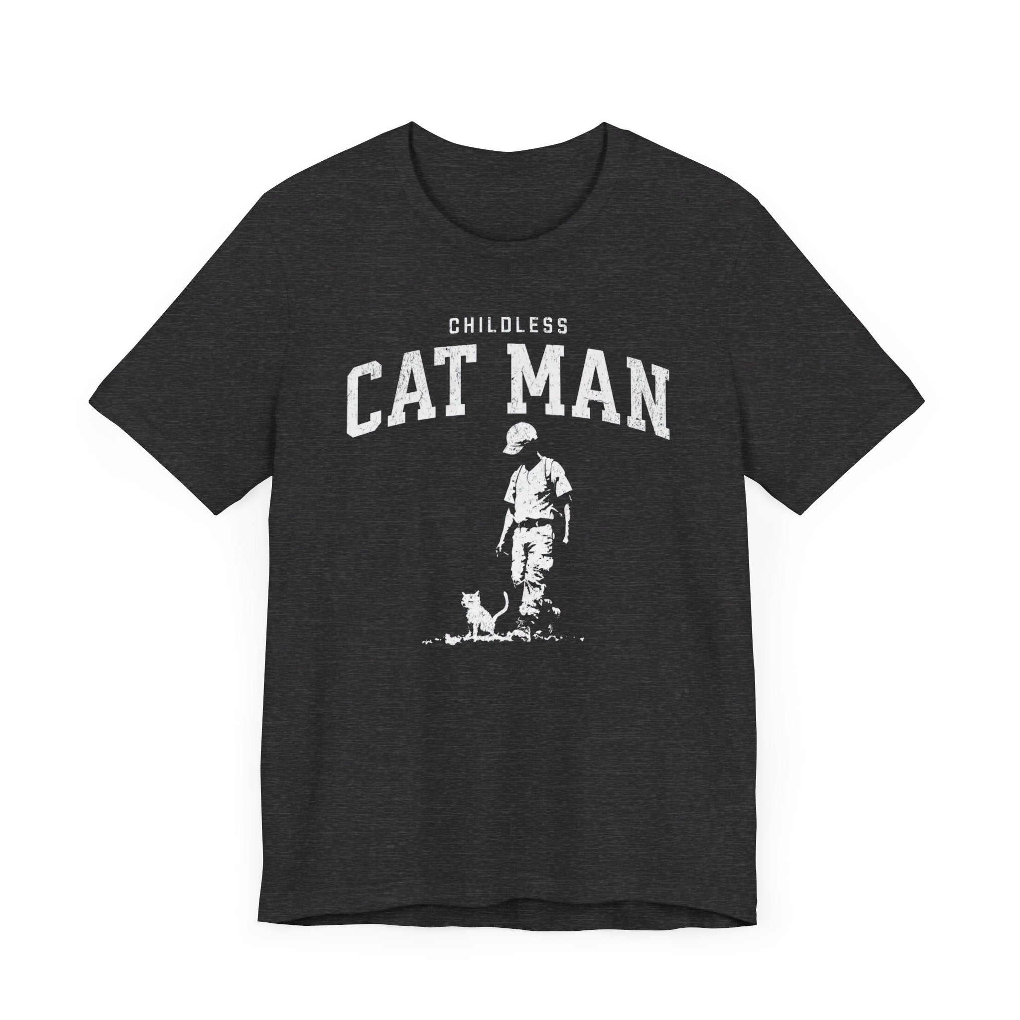 Childless Cat Man T-Shirt Vintage Graphic Design