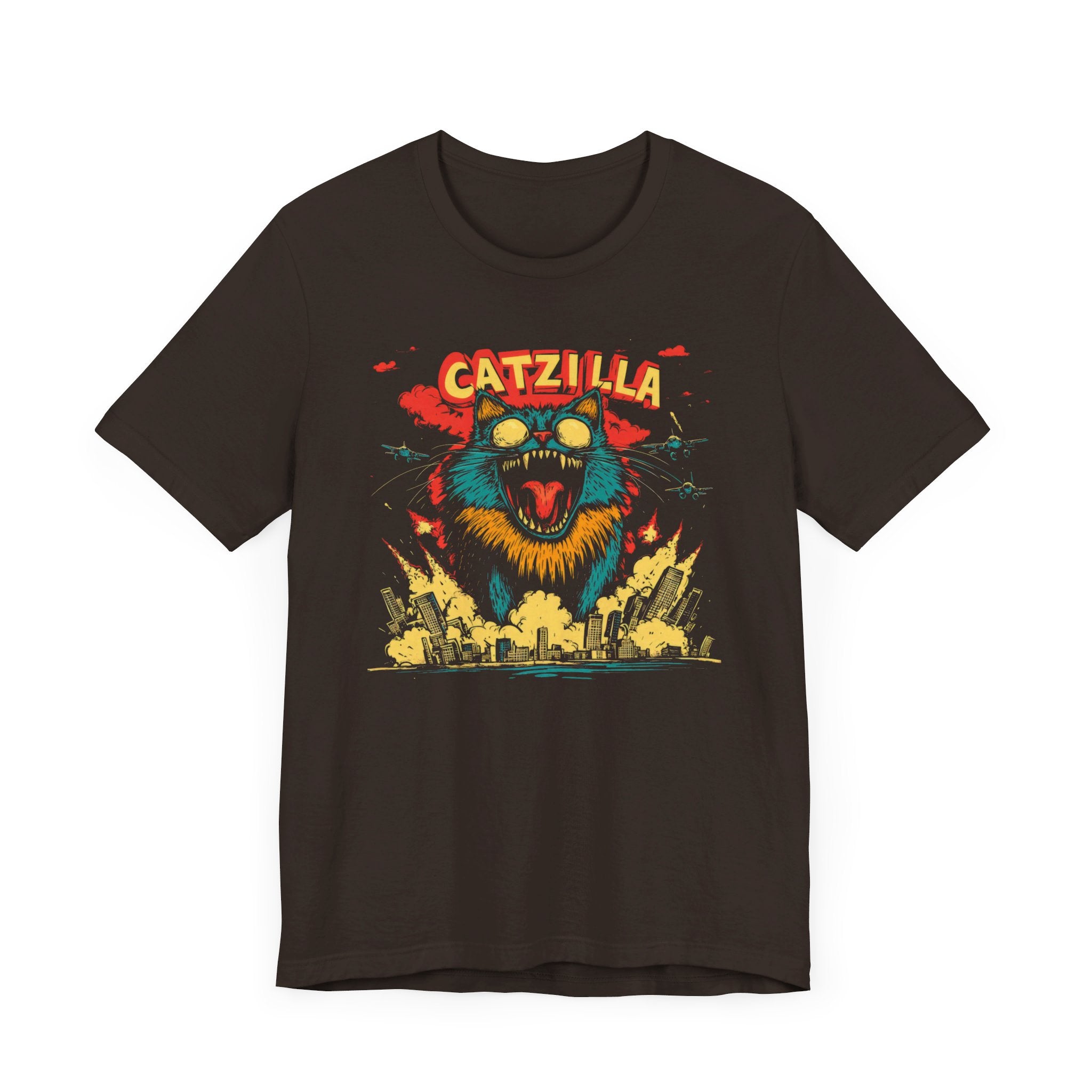 Catzilla City Destroyer T-Shirt Fierce Cat Graphic Design