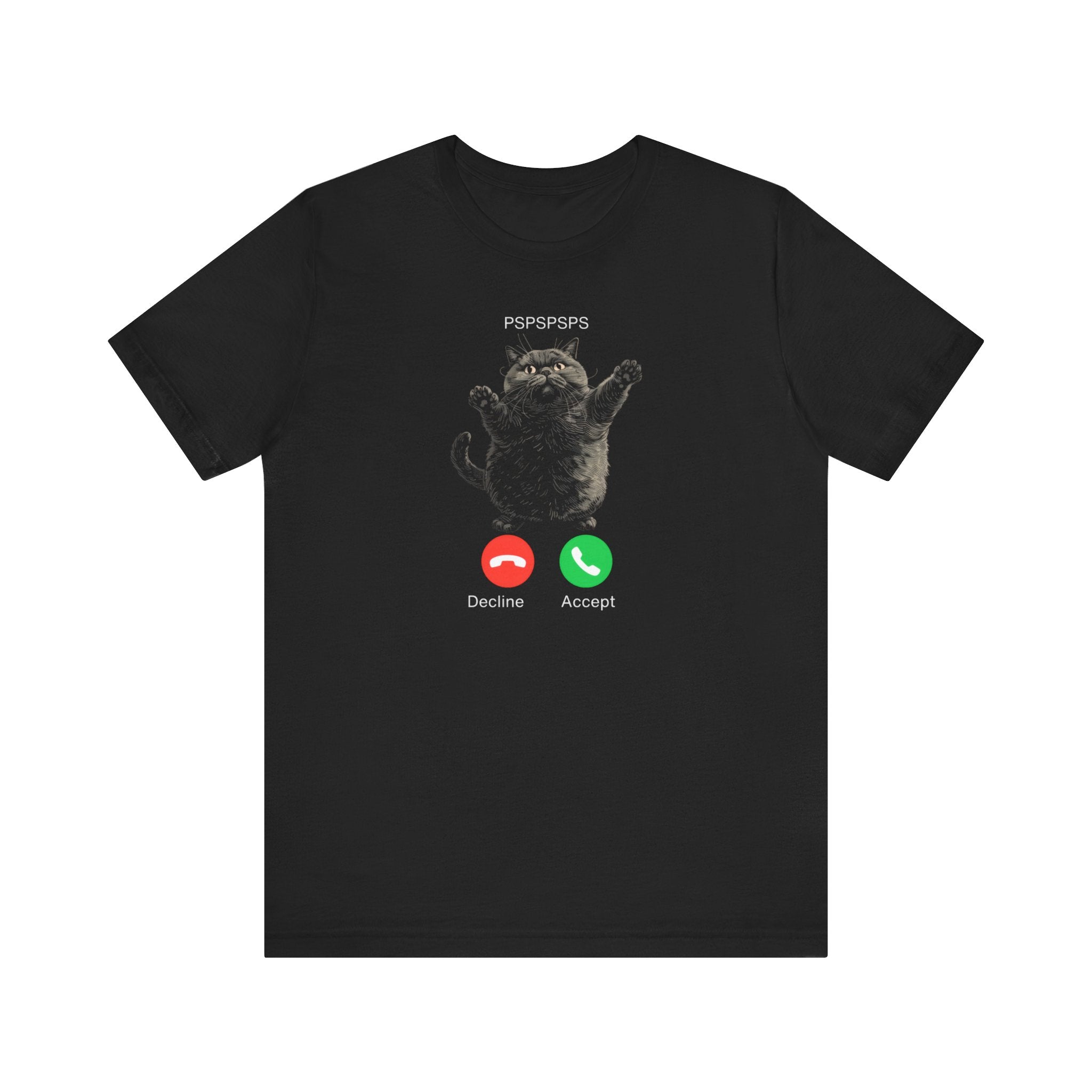 PSPSPSPS Cat Phone Call T-Shirt