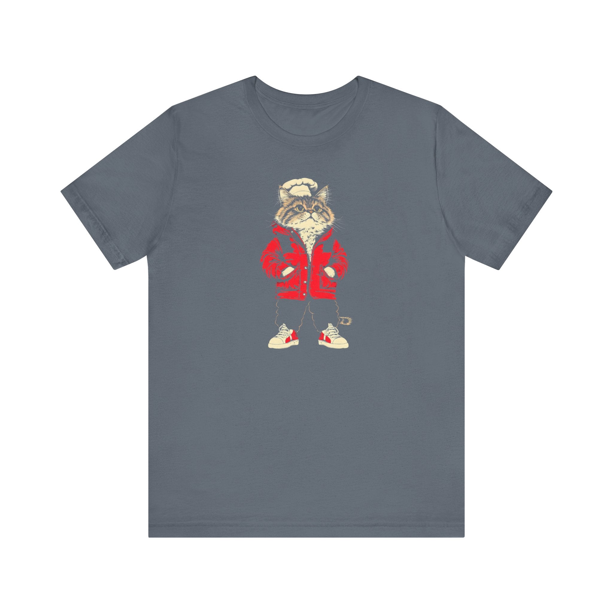 Chef Cat in Red Jacket Graphic Tee